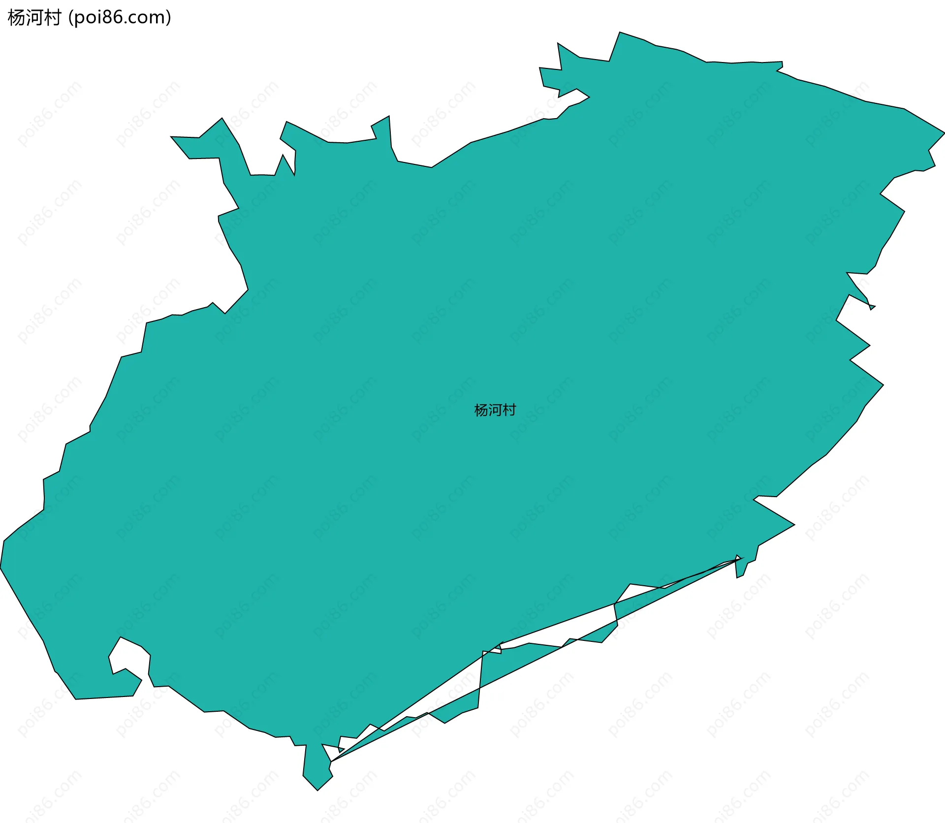 杨河村边界地图