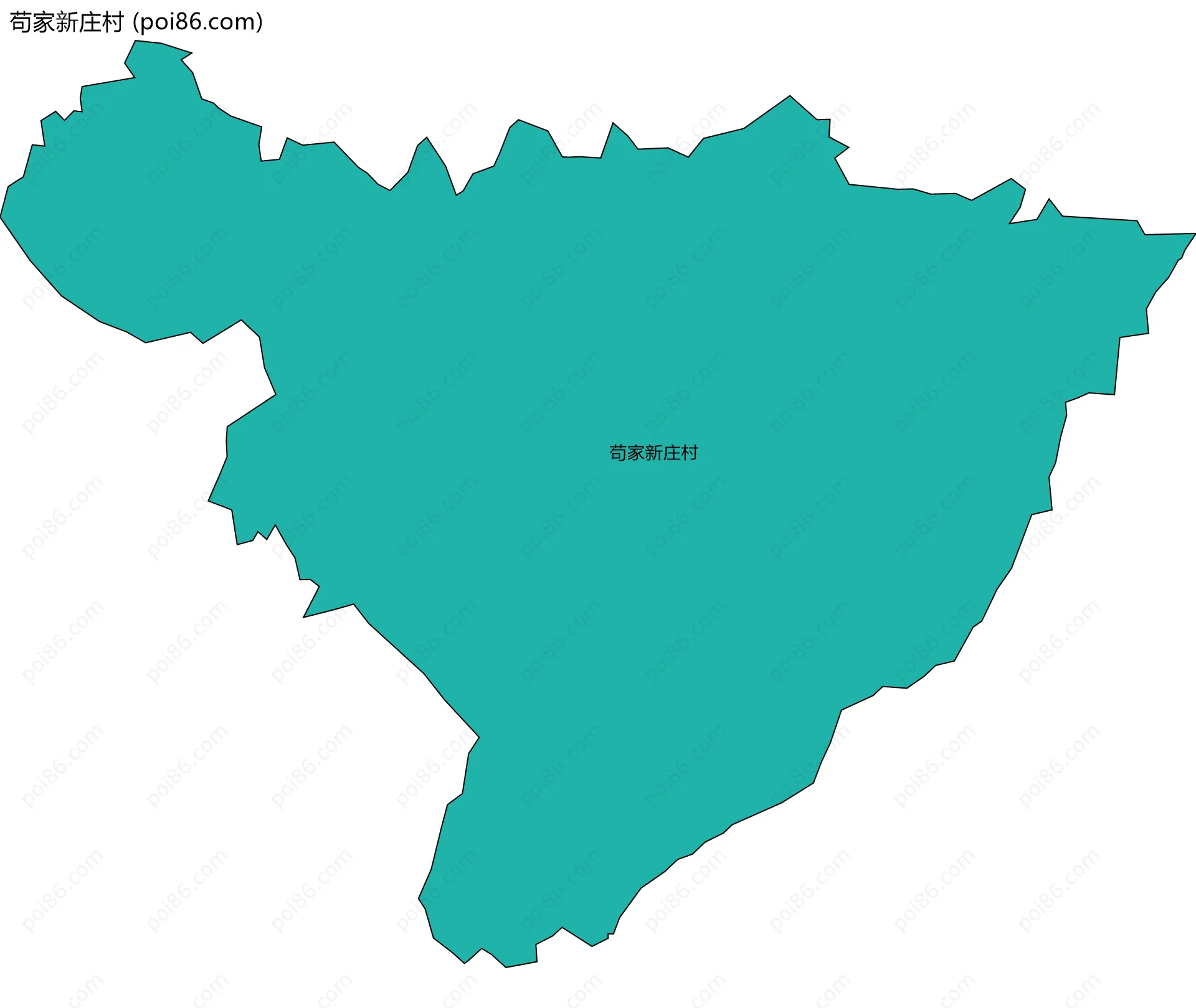 苟家新庄村边界地图