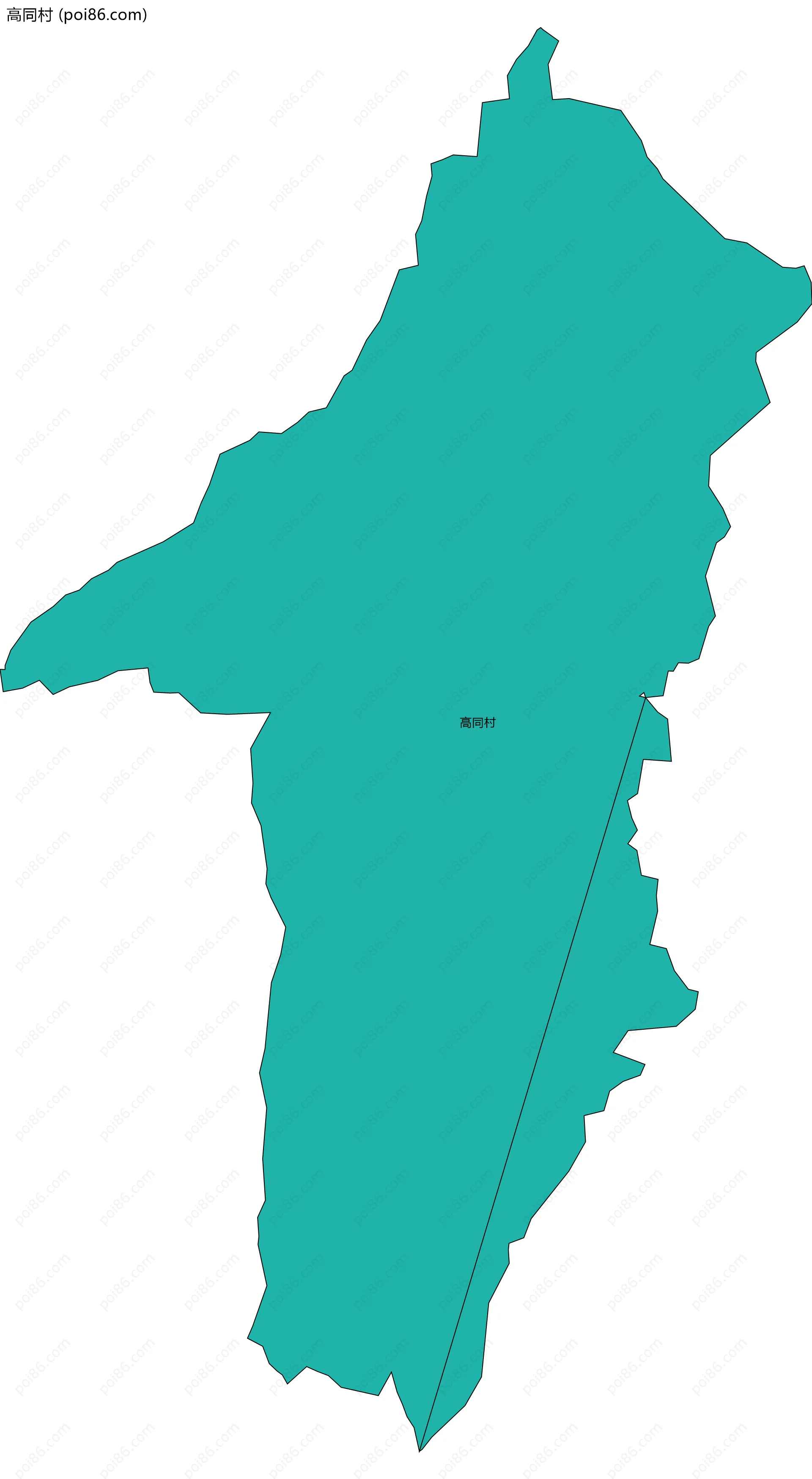 高同村边界地图