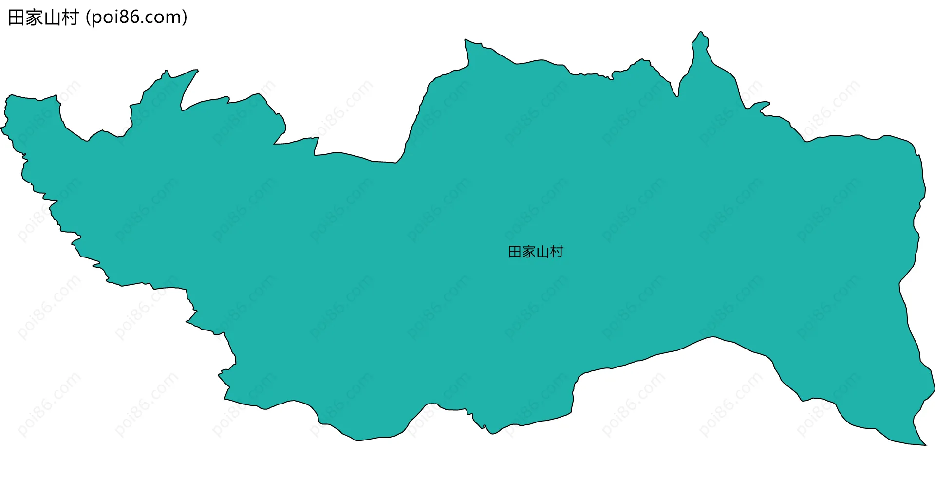 田家山村边界地图