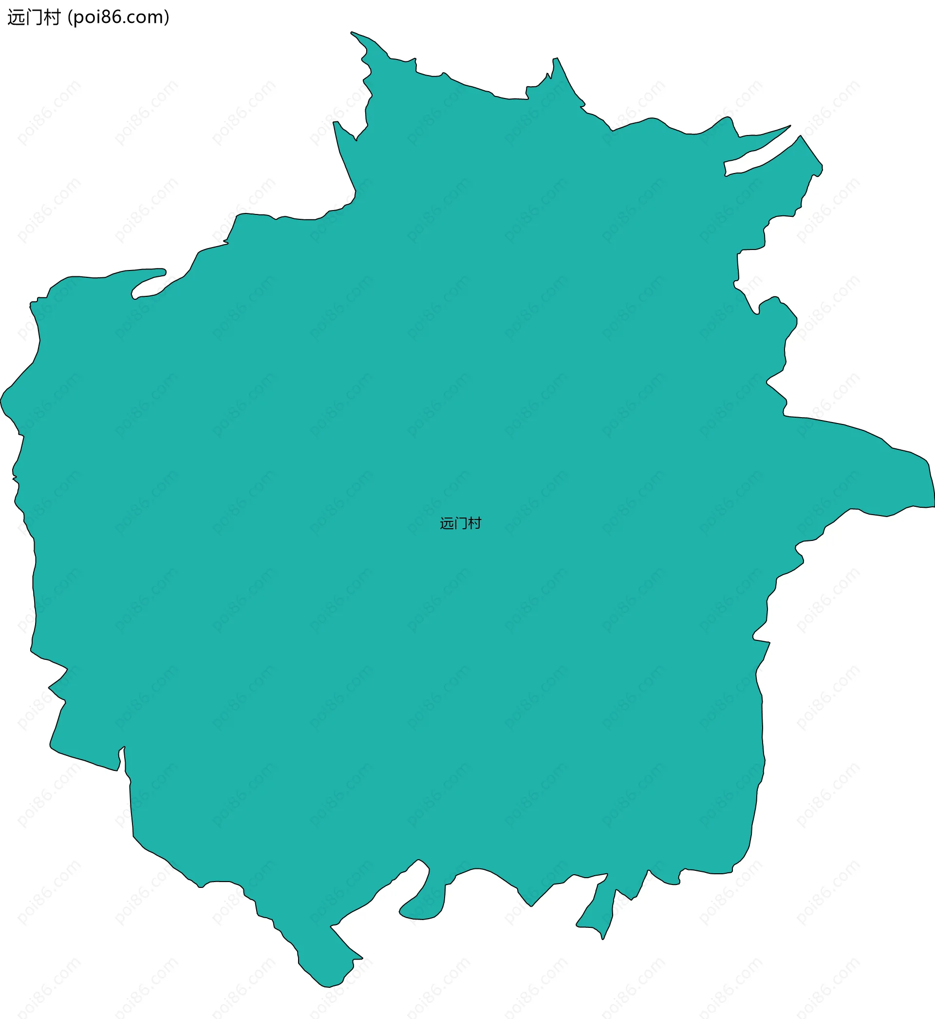 远门村边界地图