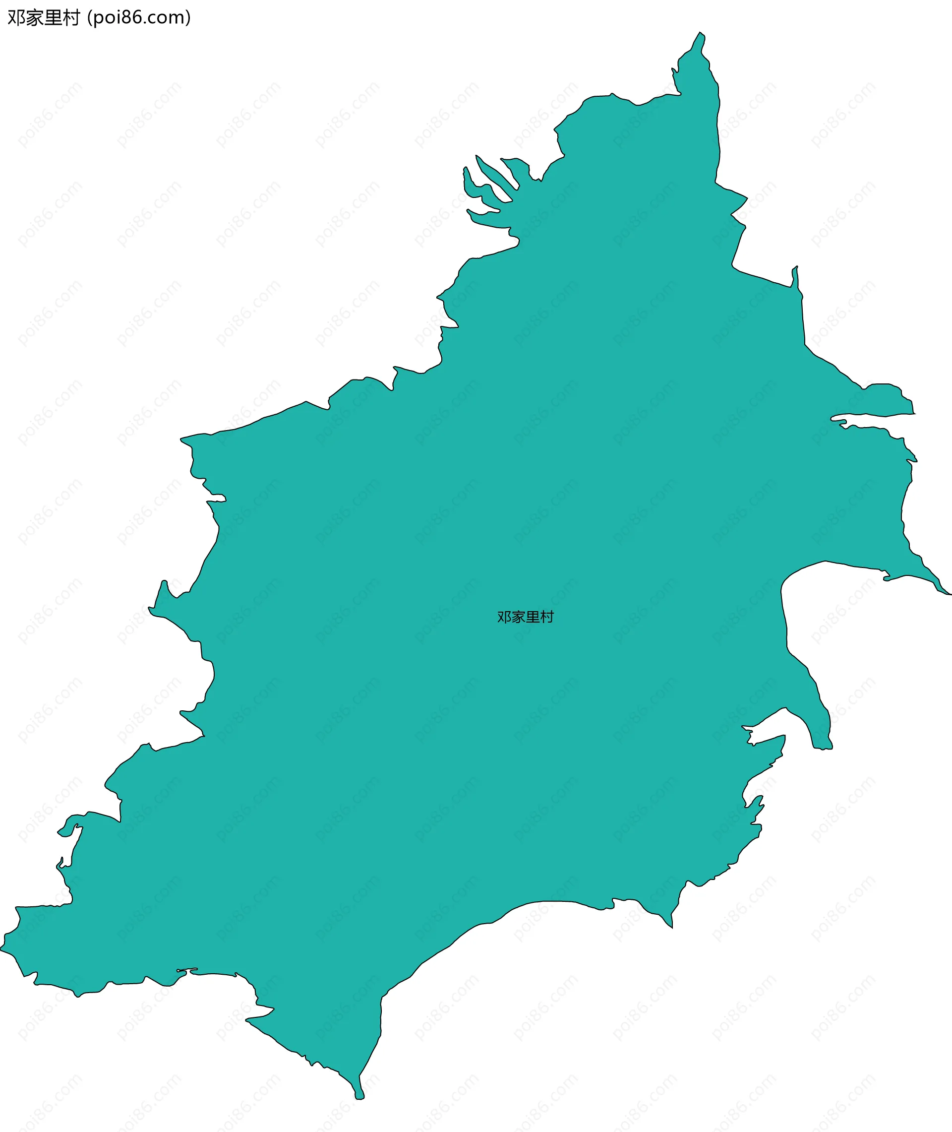 邓家里村边界地图