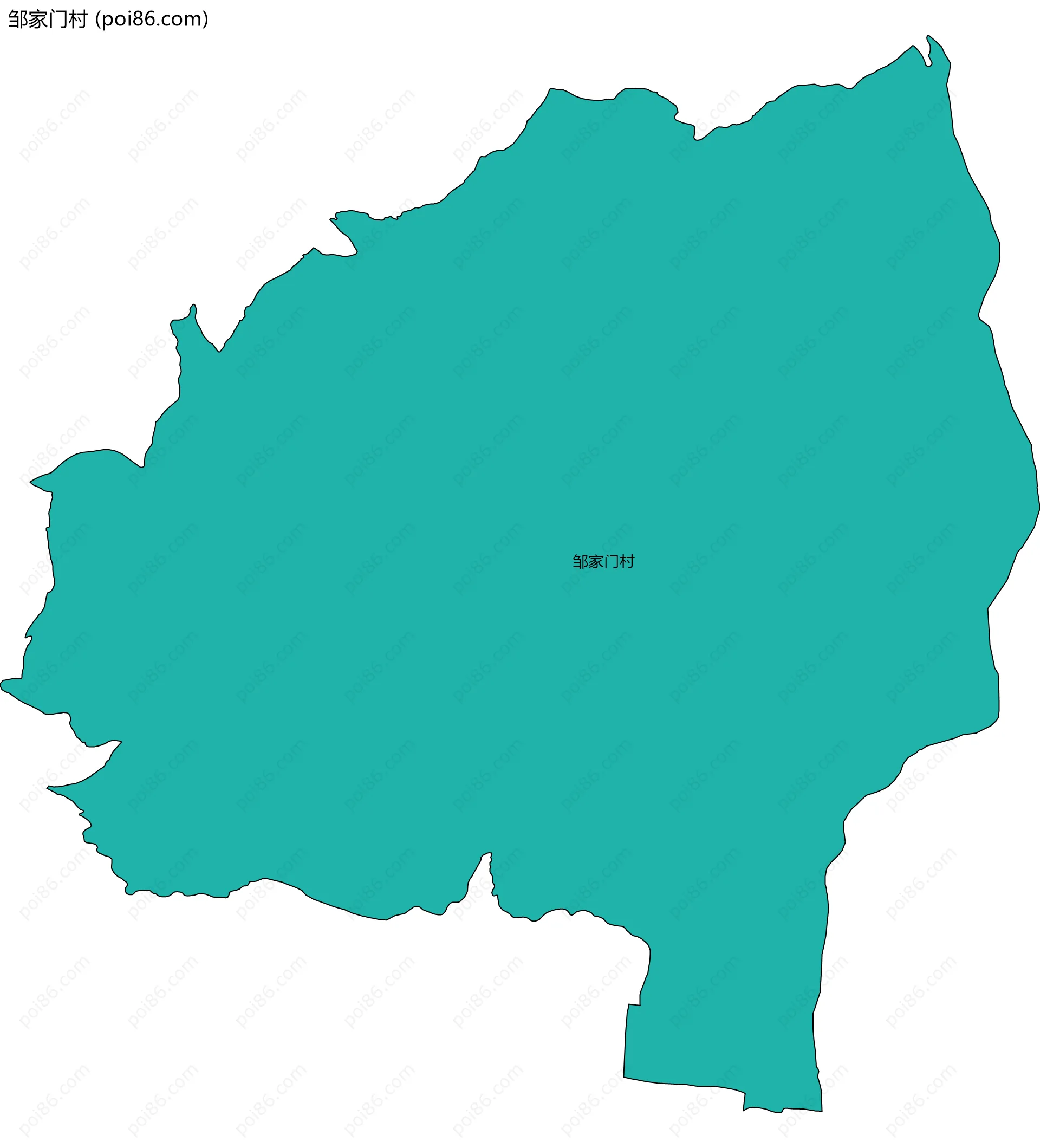 邹家门村边界地图