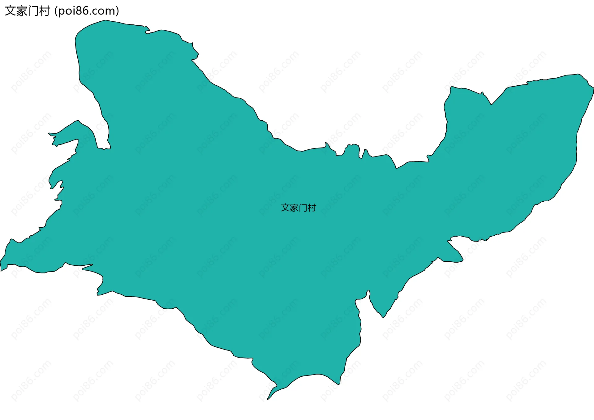 文家门村边界地图