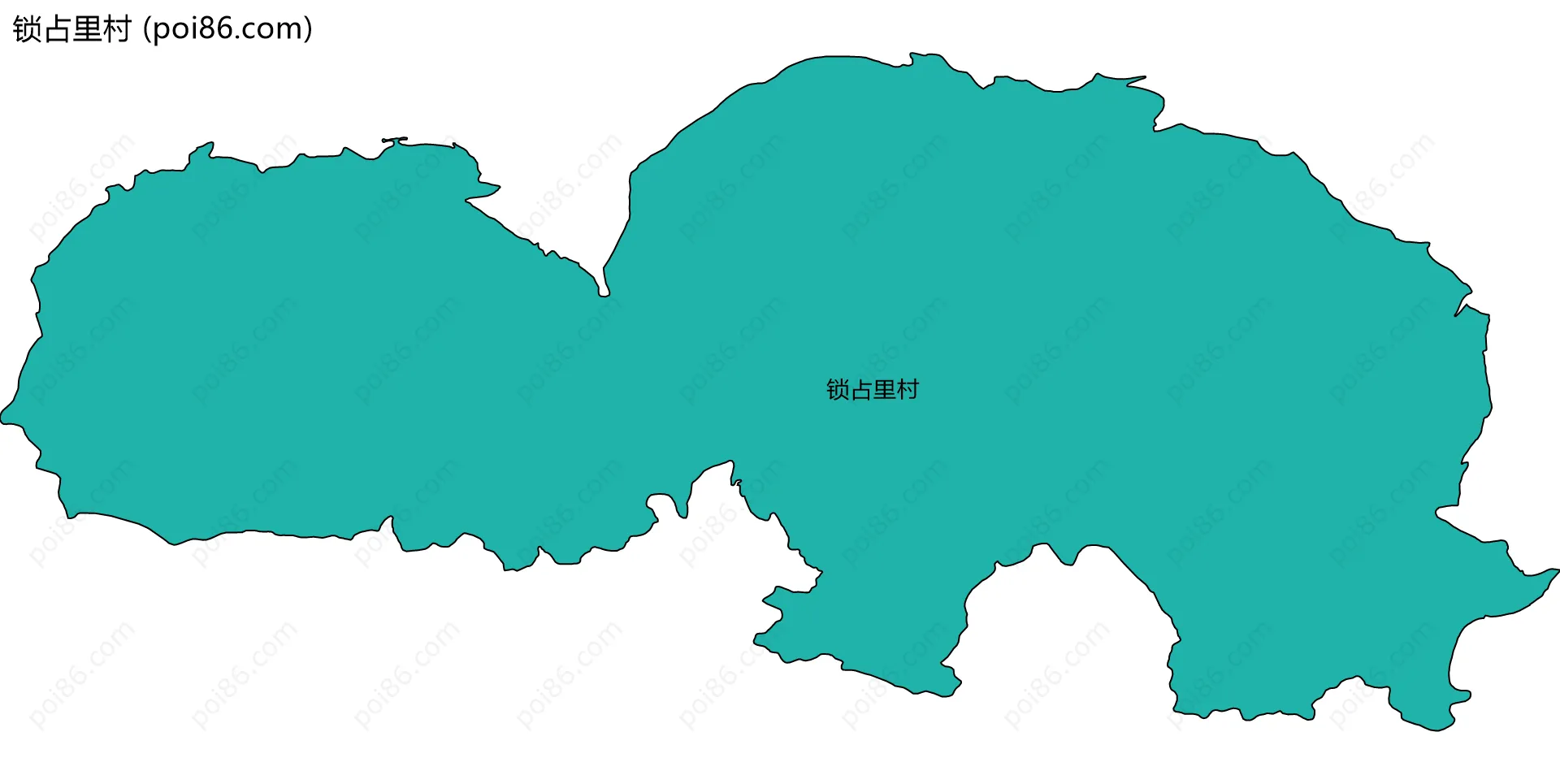 锁占里村边界地图