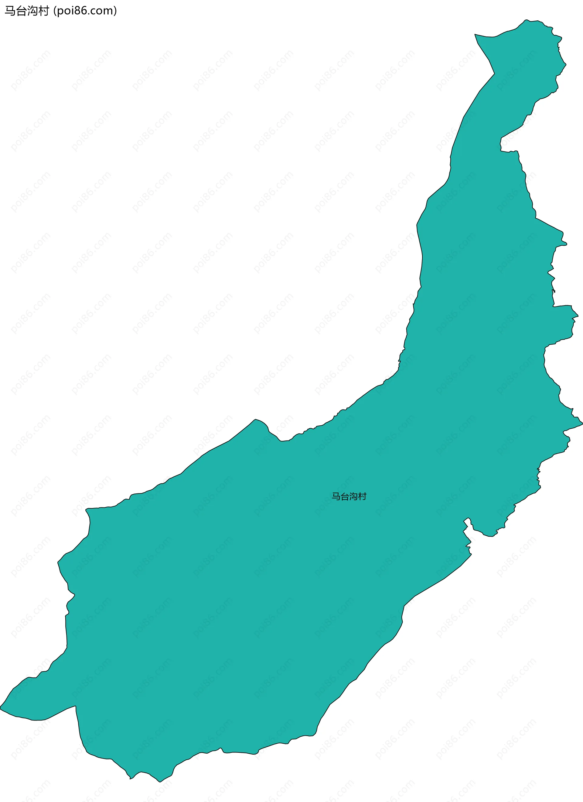 马台沟村边界地图