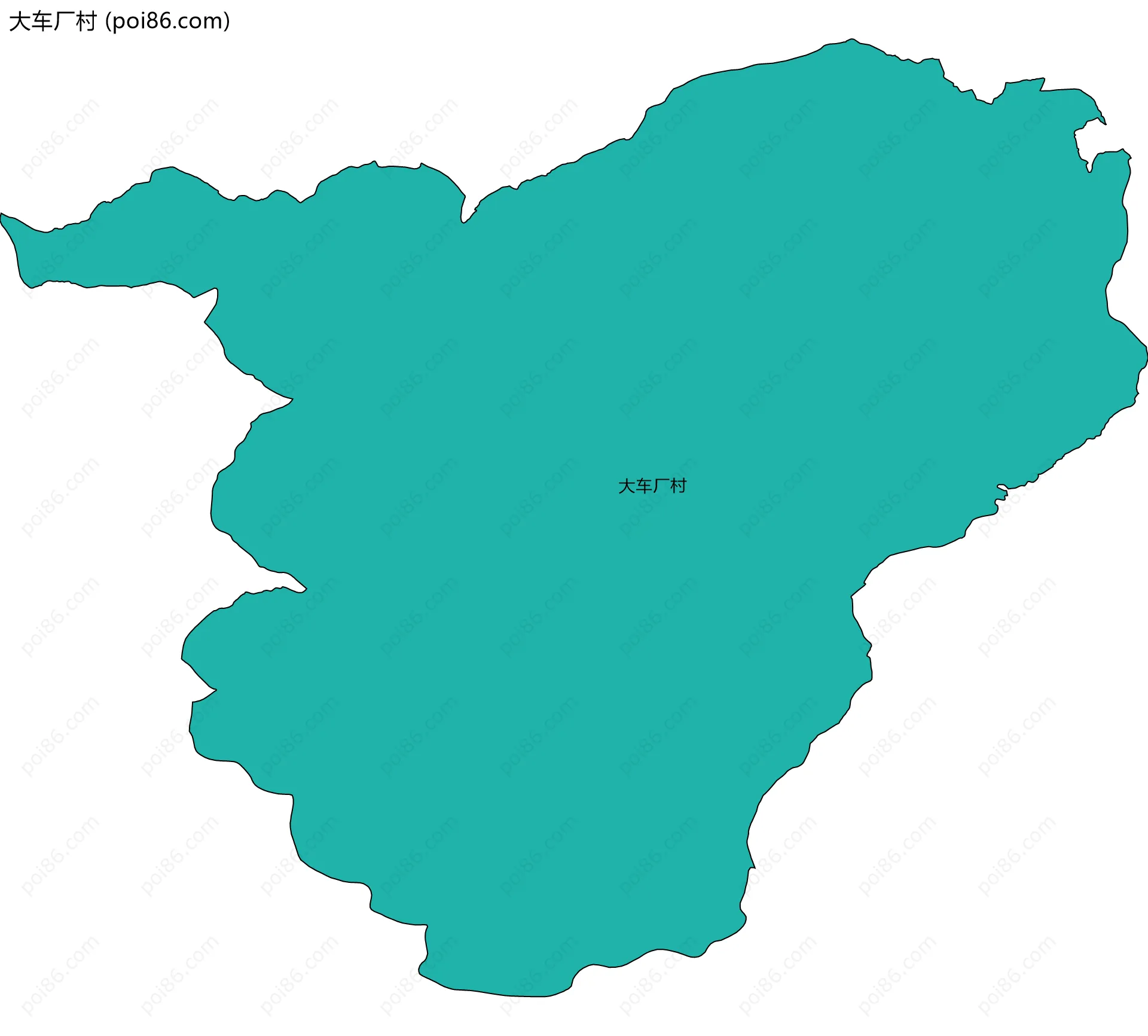 大车厂村边界地图