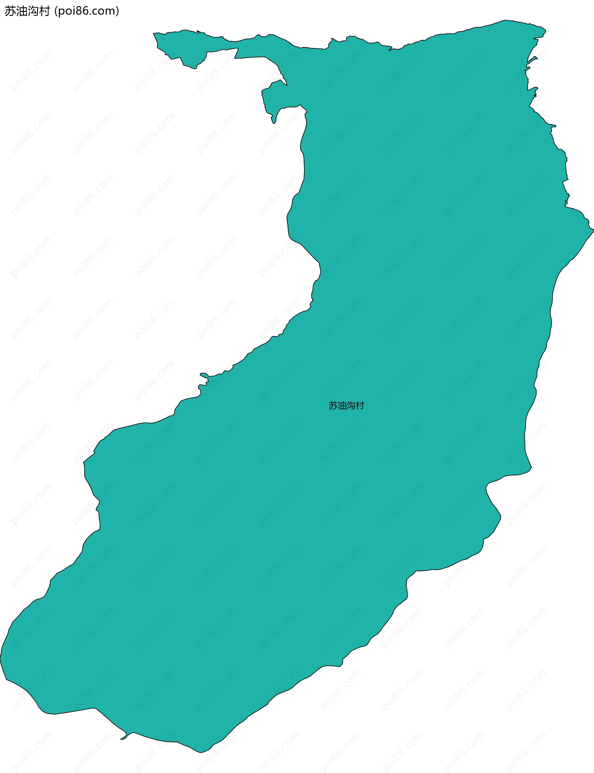 苏油沟村边界地图