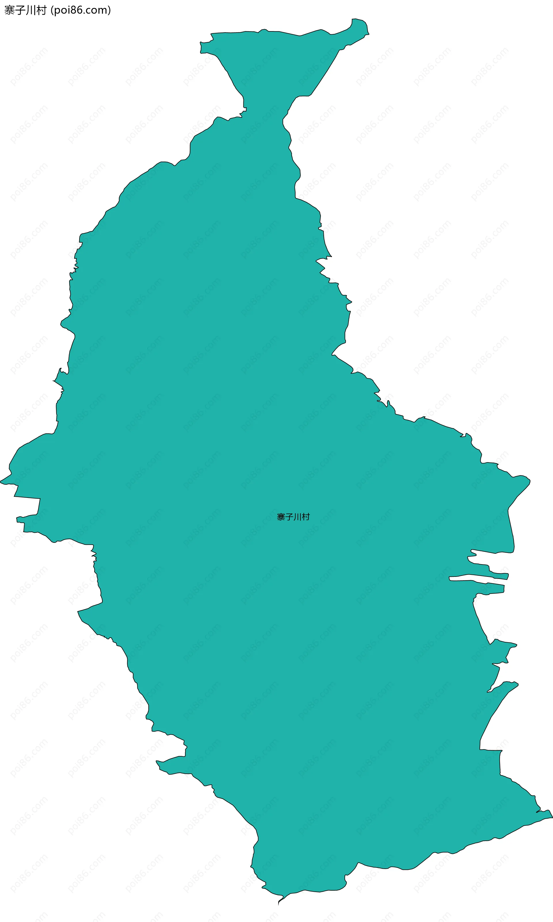 寨子川村边界地图