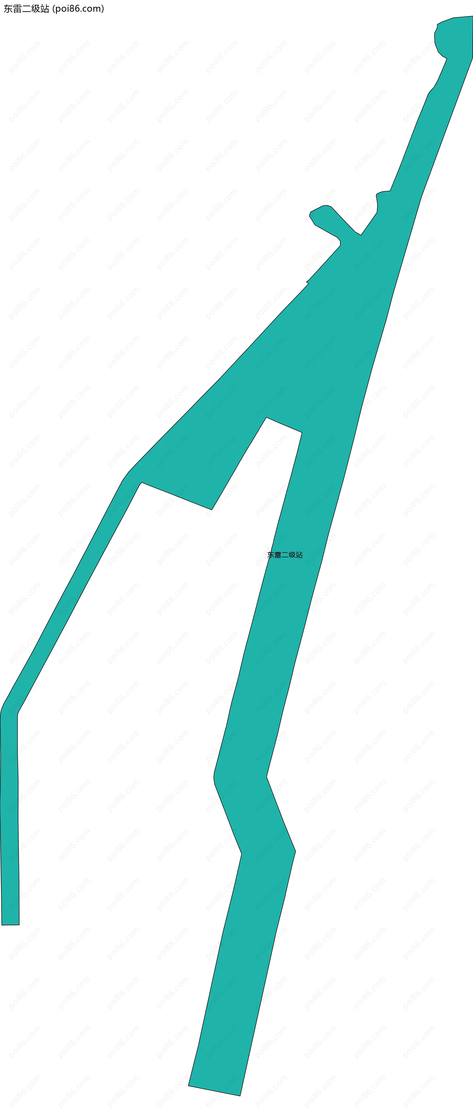 东雷二级站边界地图