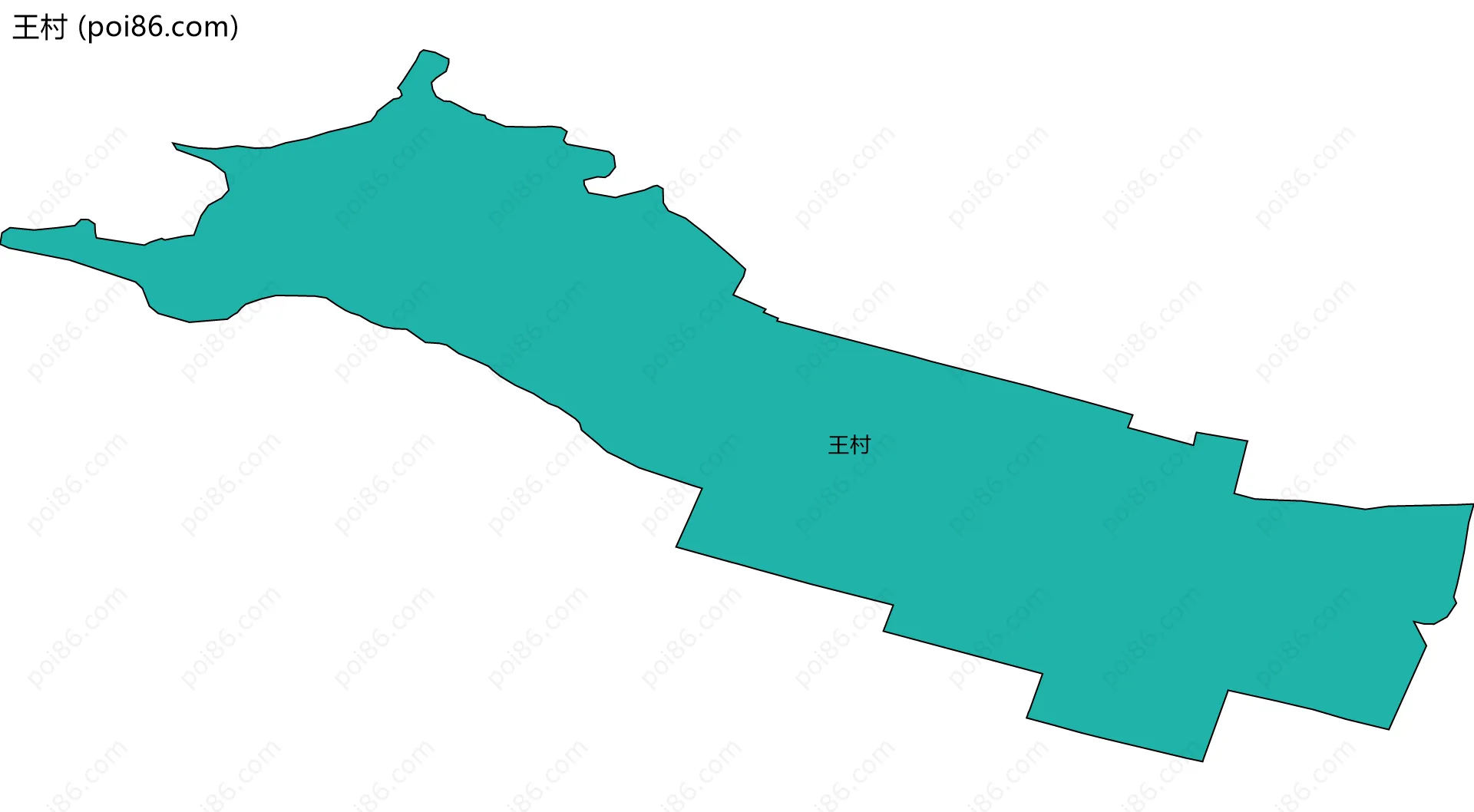 王村边界地图