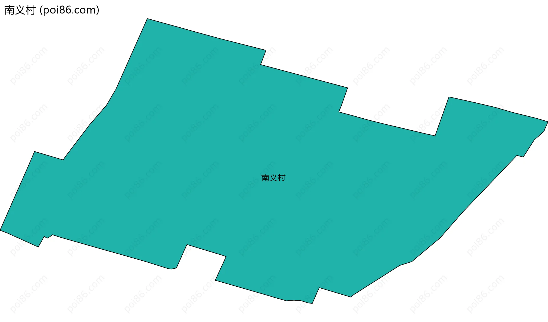 南义村边界地图