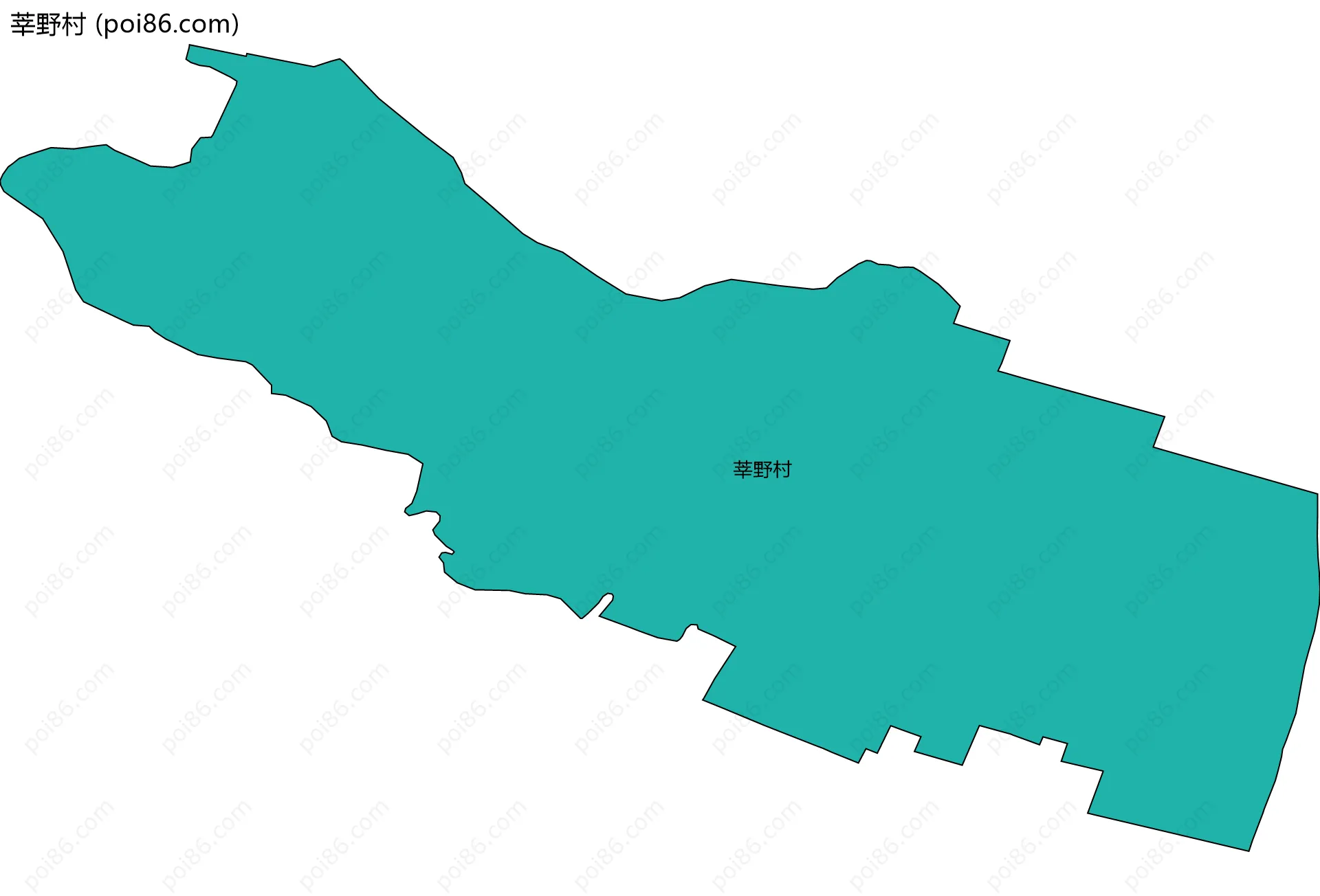 莘野村边界地图