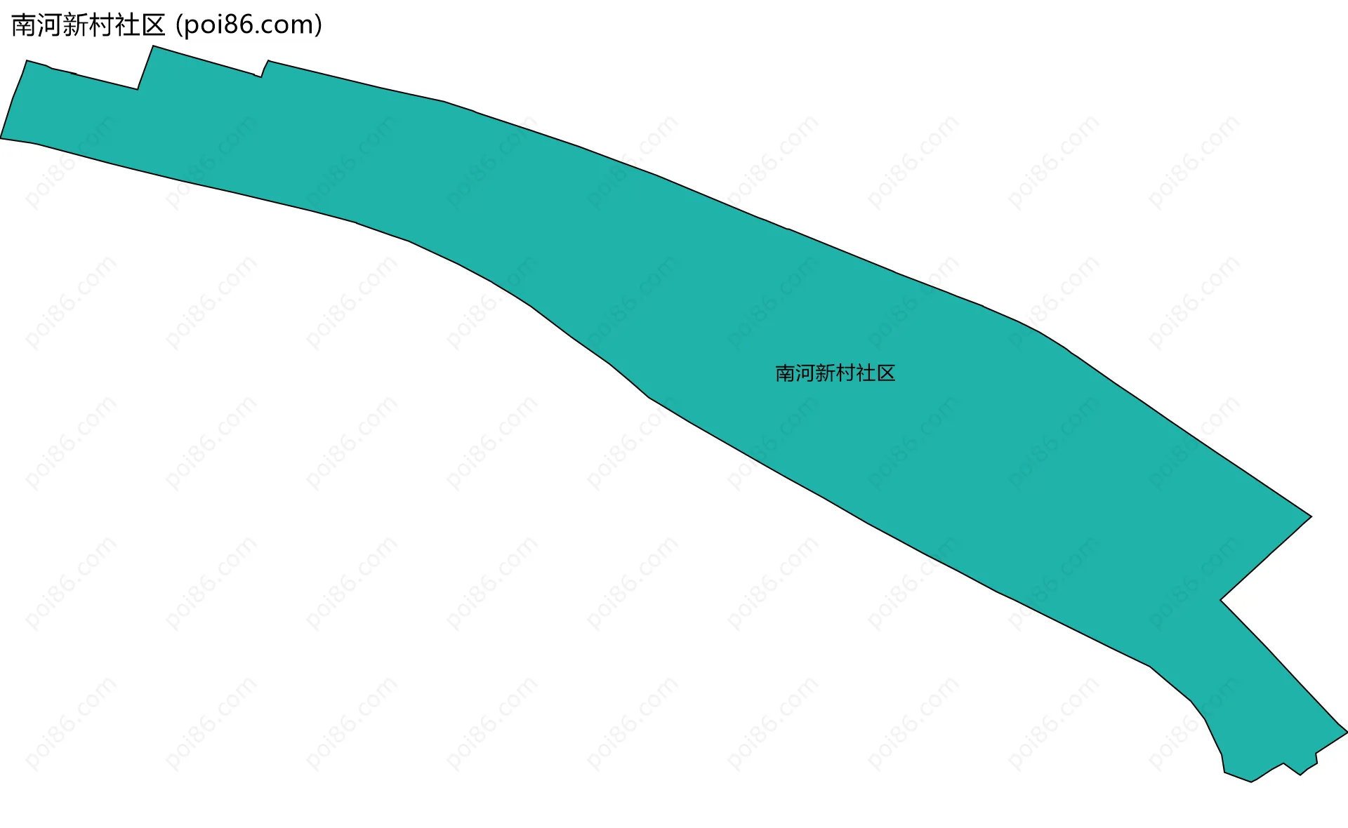 南河新村社区边界地图