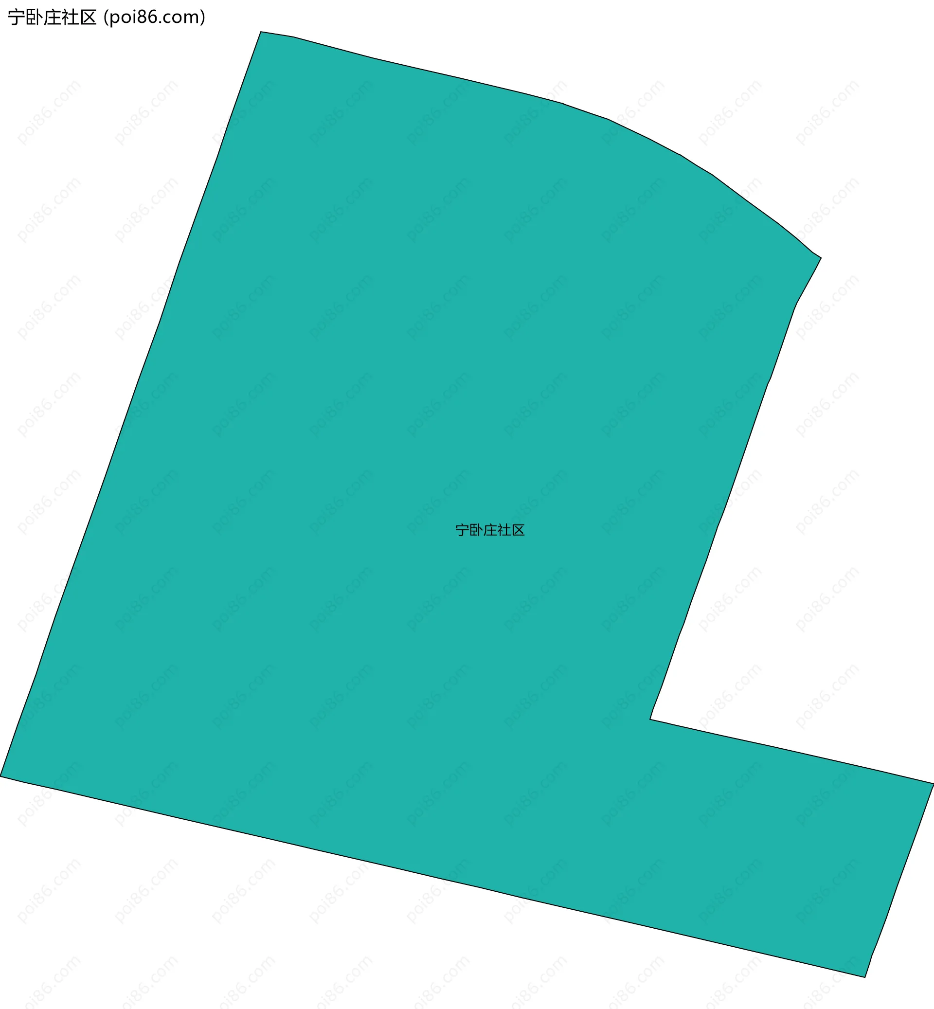 宁卧庄社区边界地图