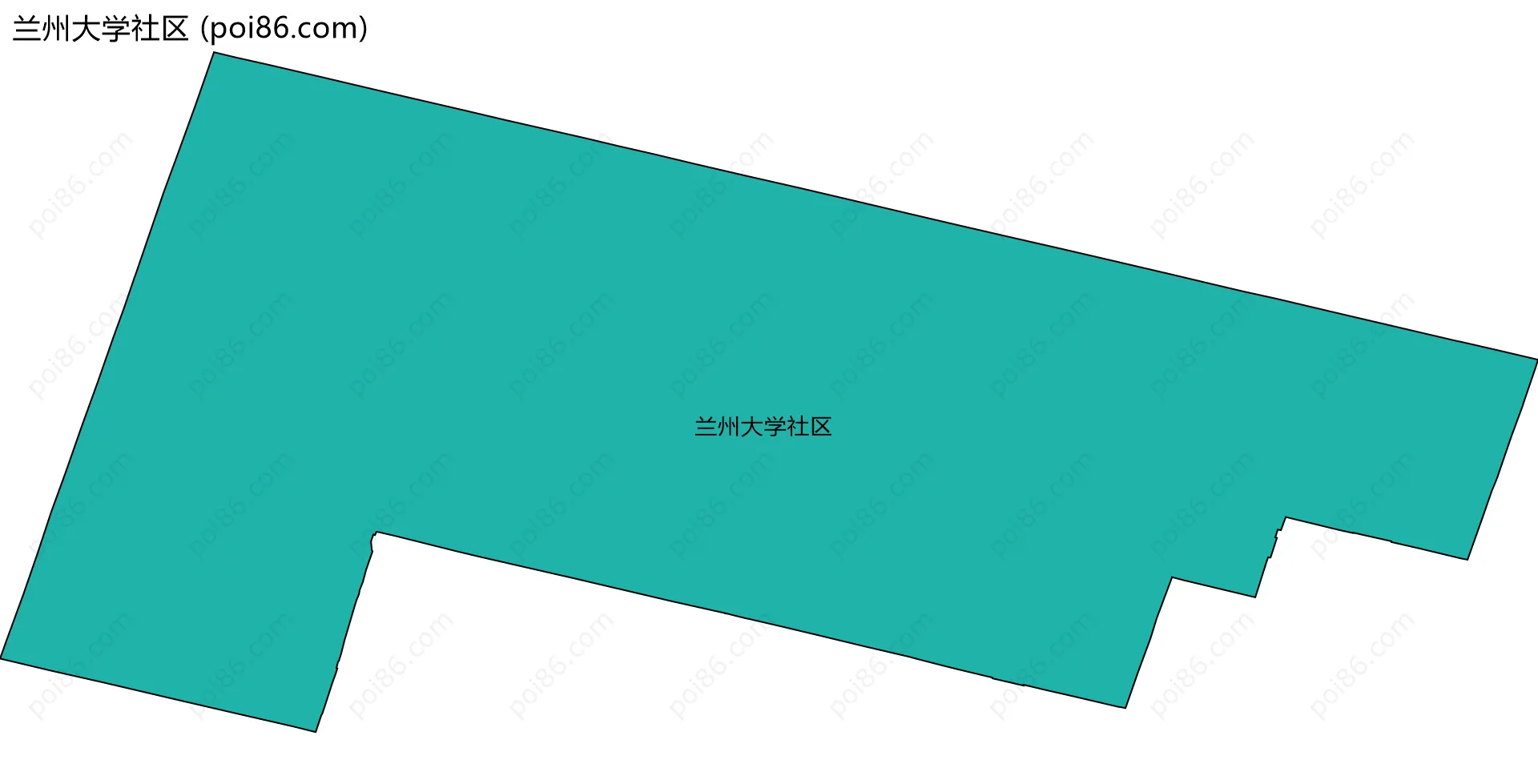 兰州大学社区边界地图