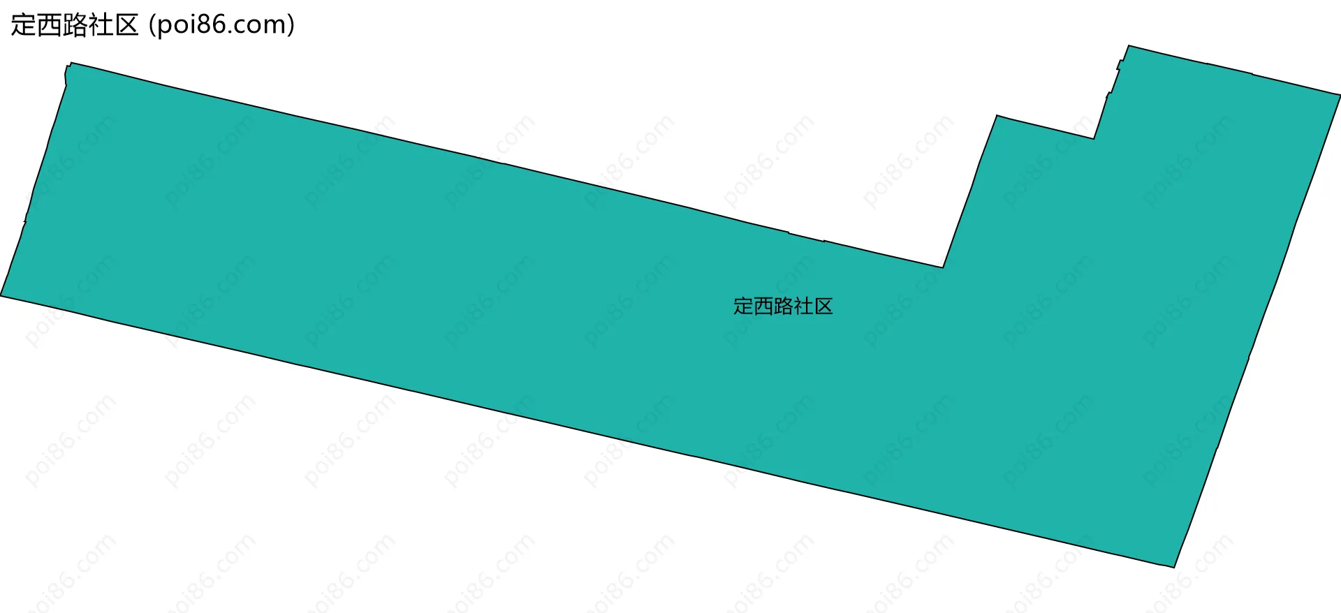 定西路社区边界地图
