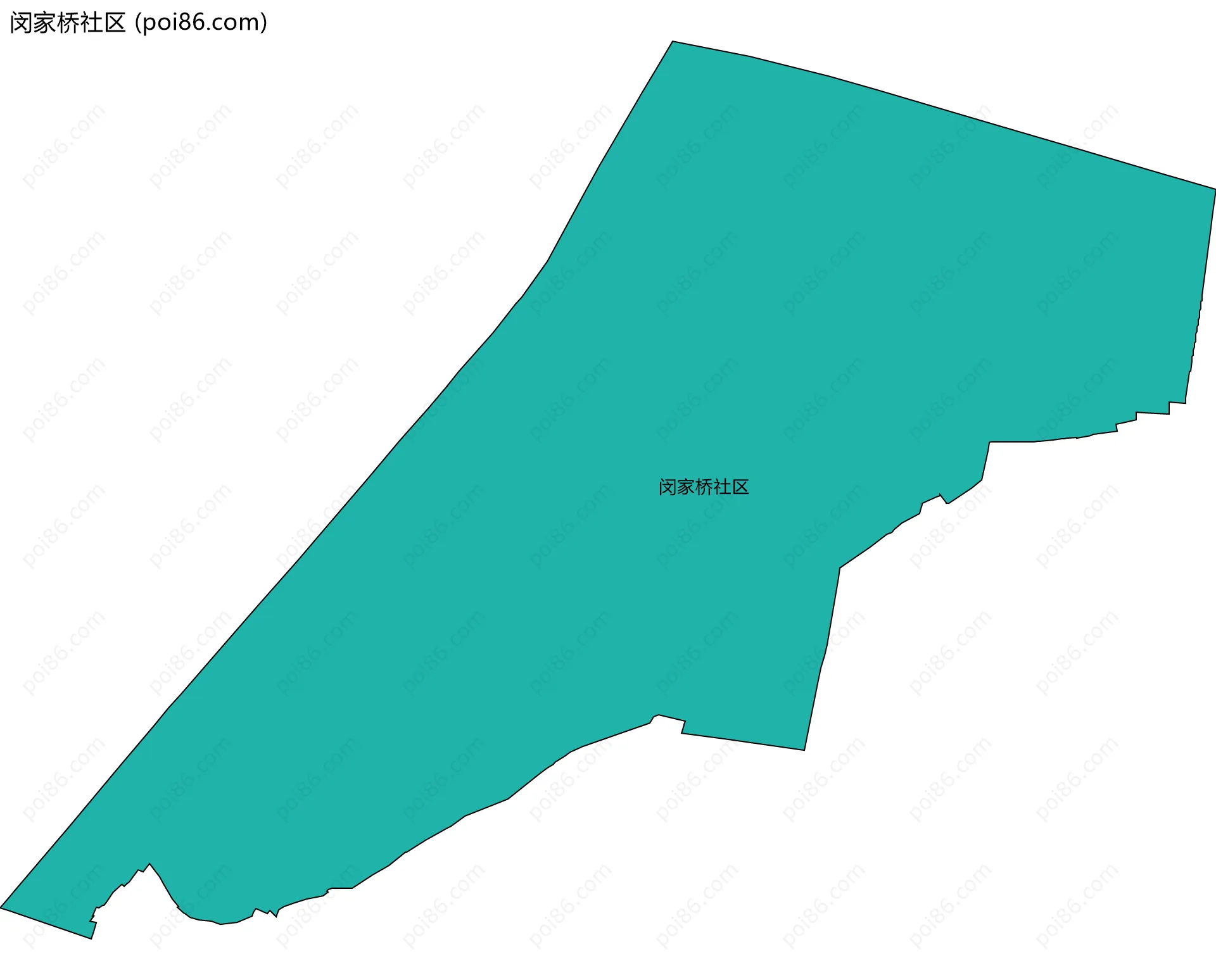 闵家桥社区边界地图