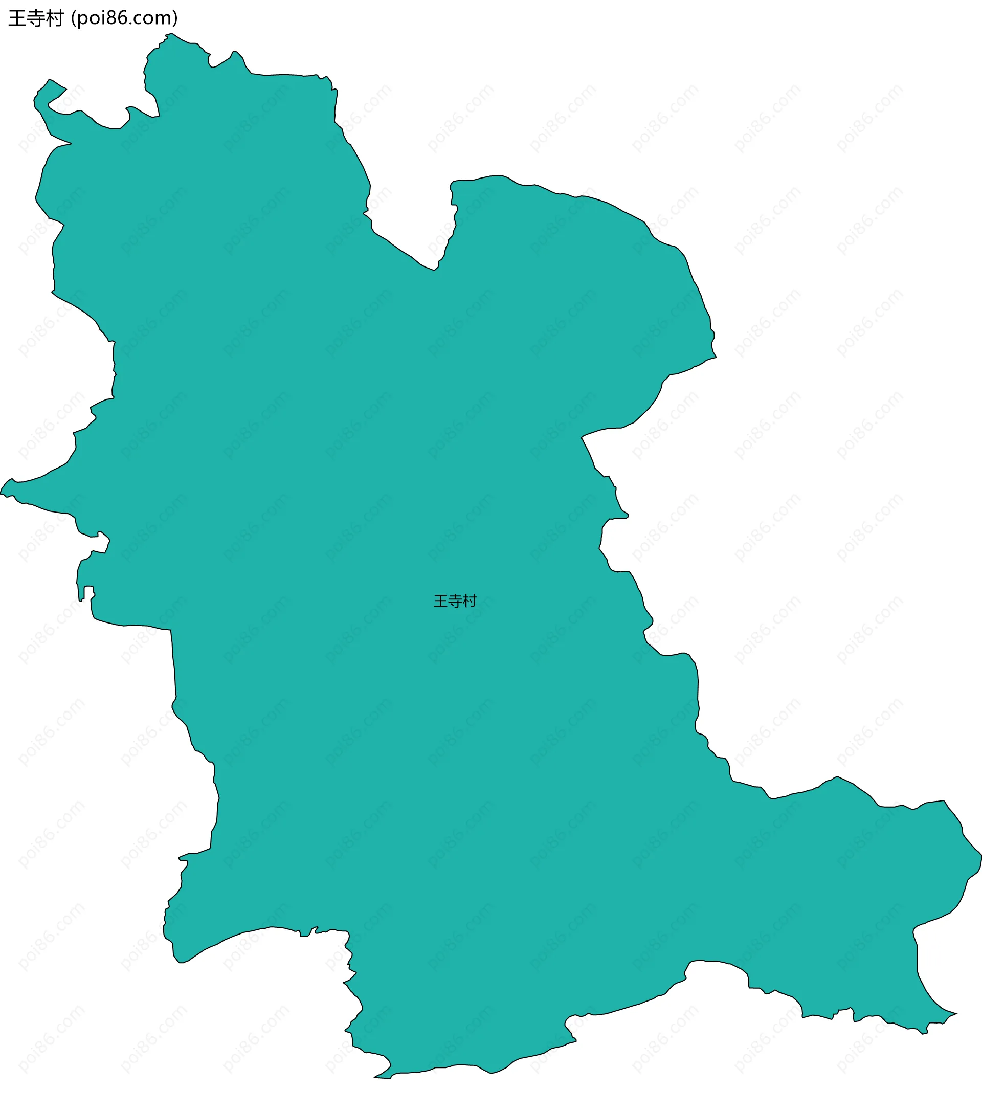王寺村边界地图