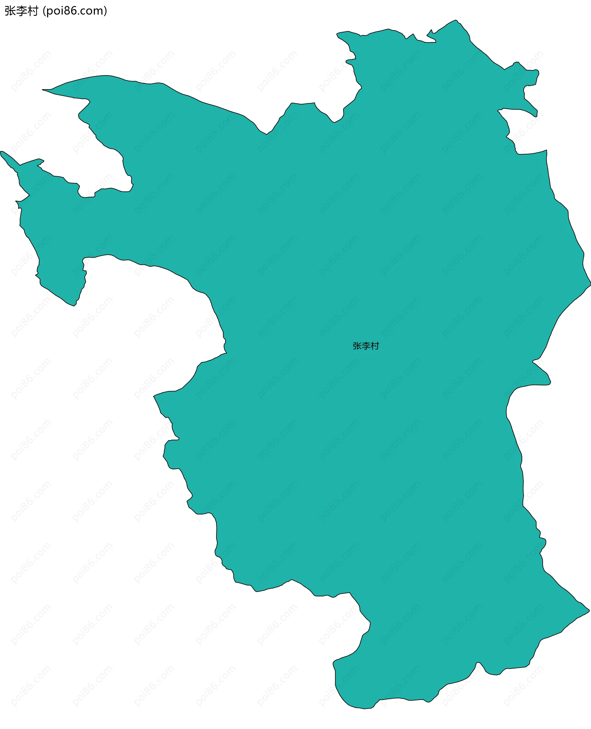 张李村边界地图