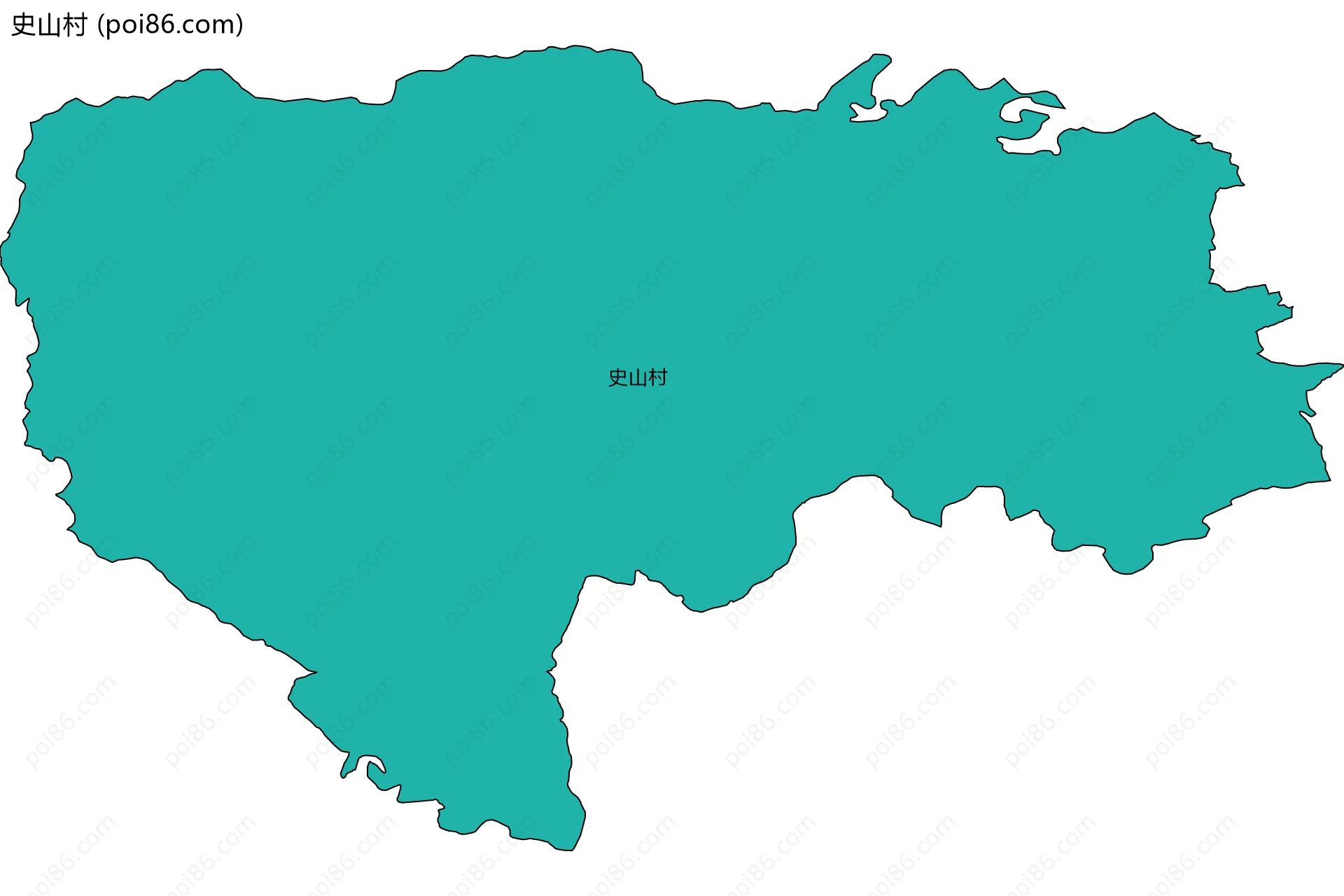 史山村边界地图