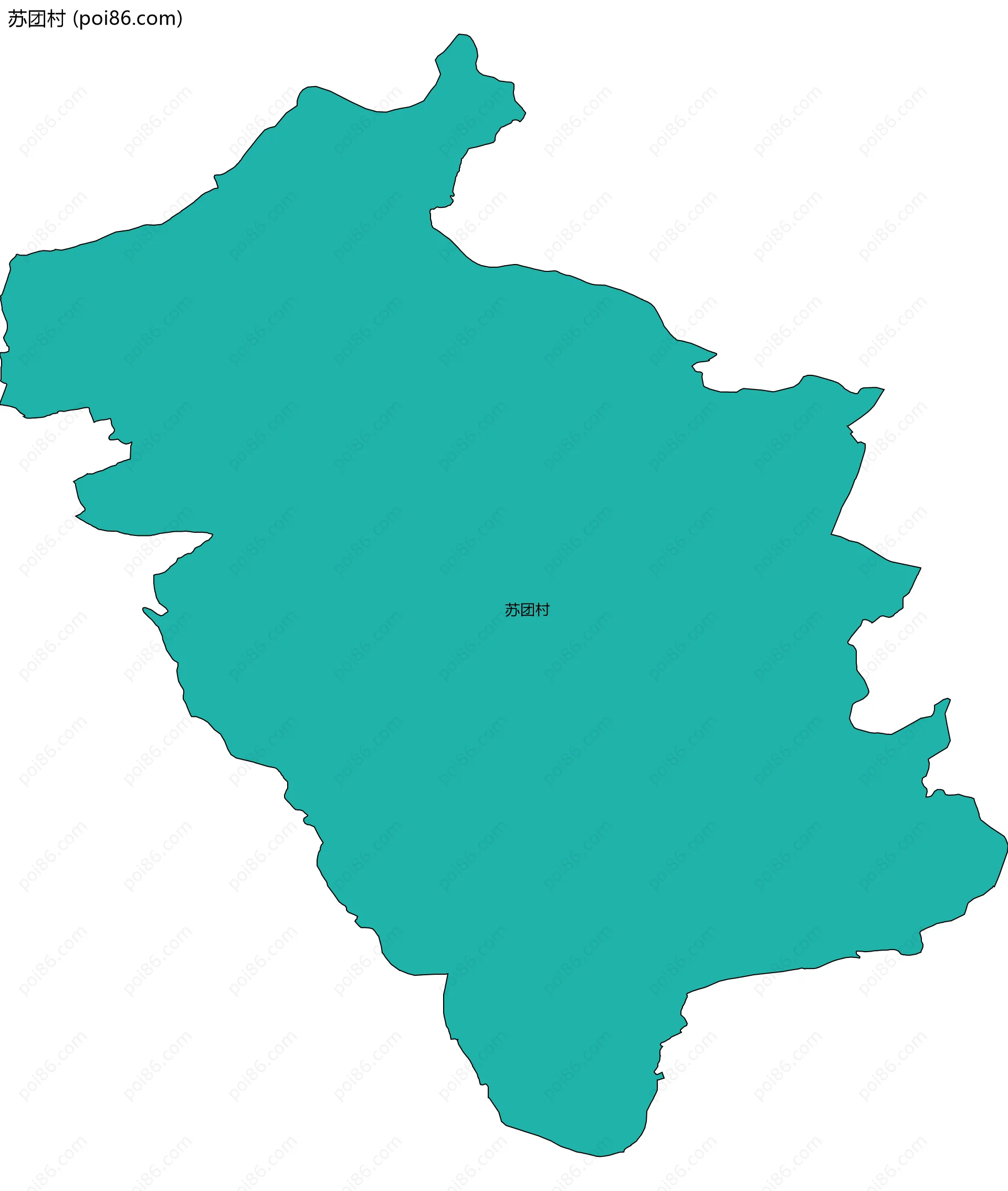 苏团村边界地图