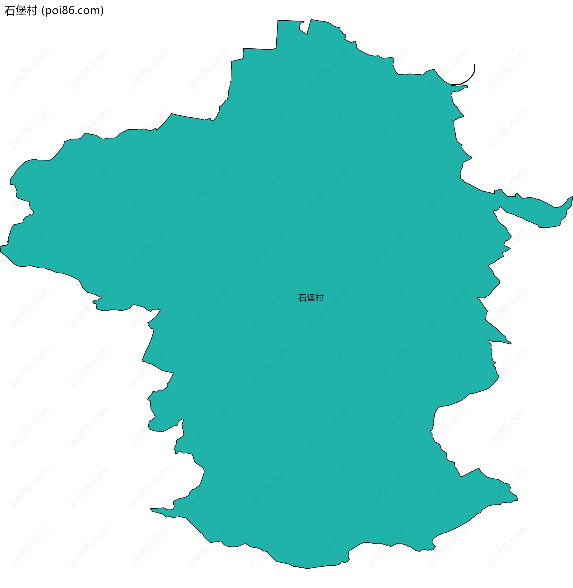 石堡村边界地图