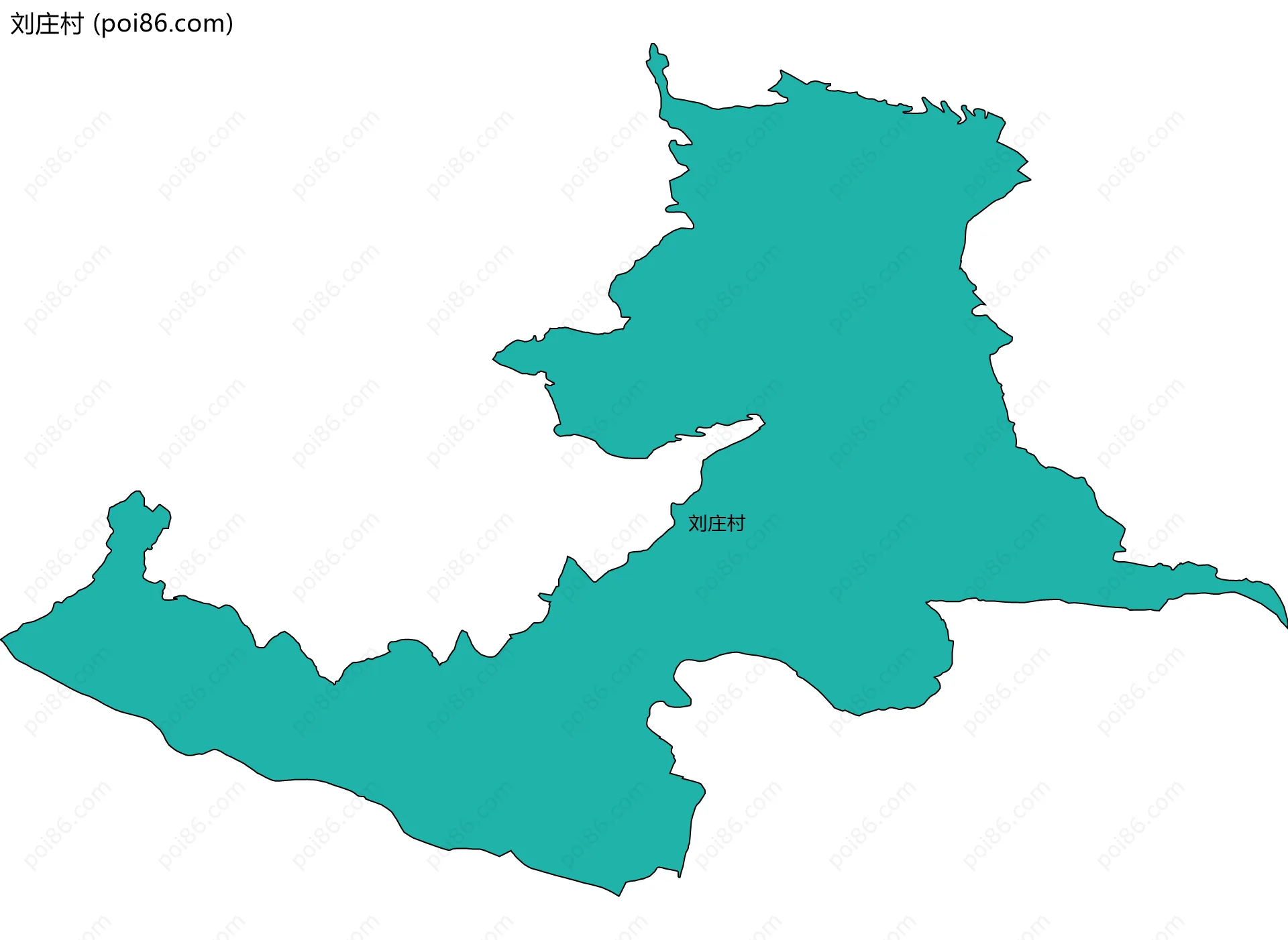 刘庄村边界地图
