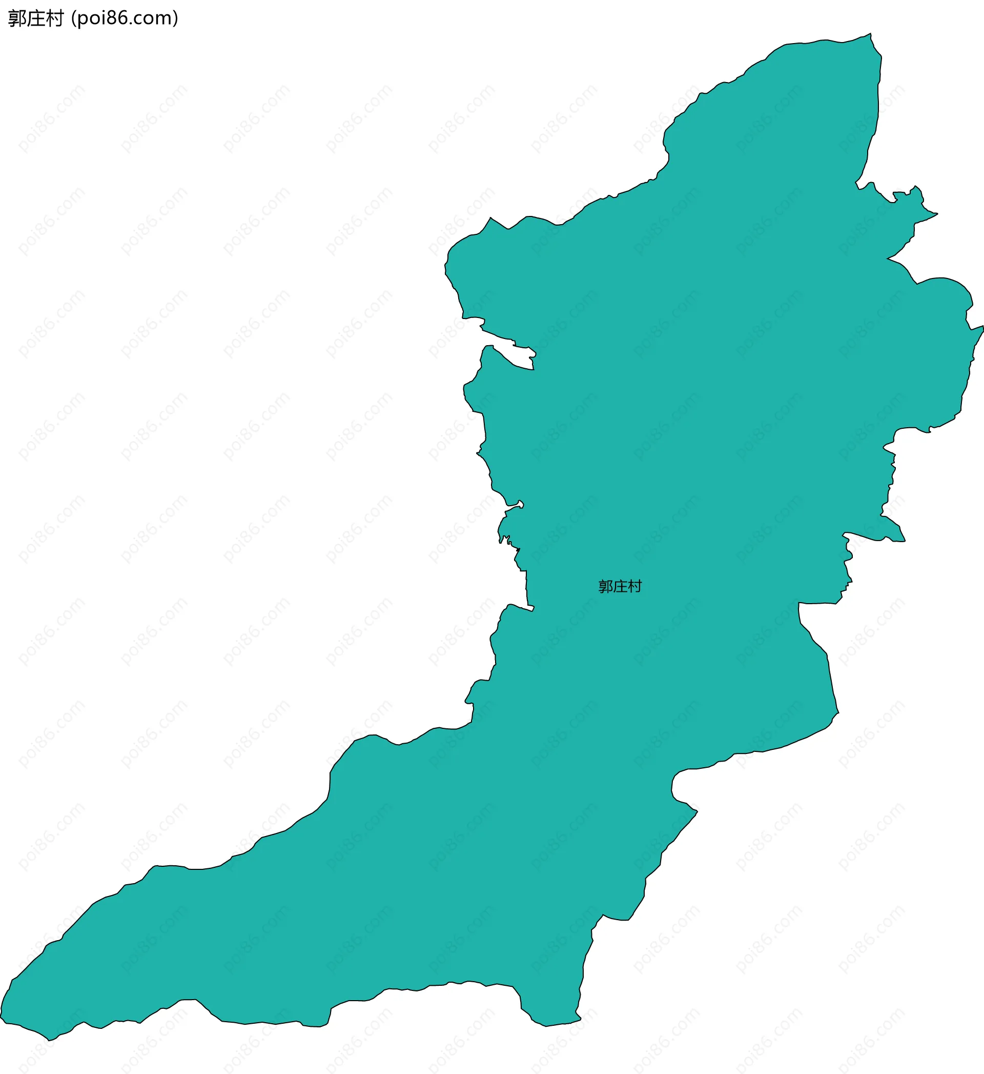 郭庄村边界地图