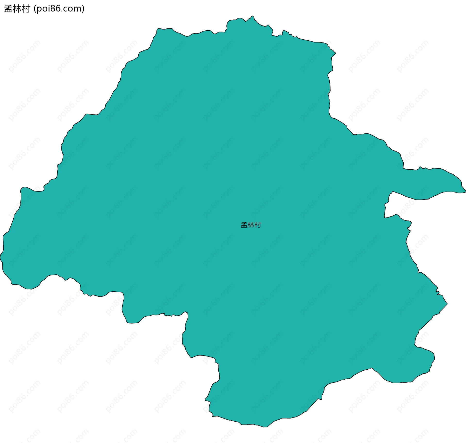 孟林村边界地图