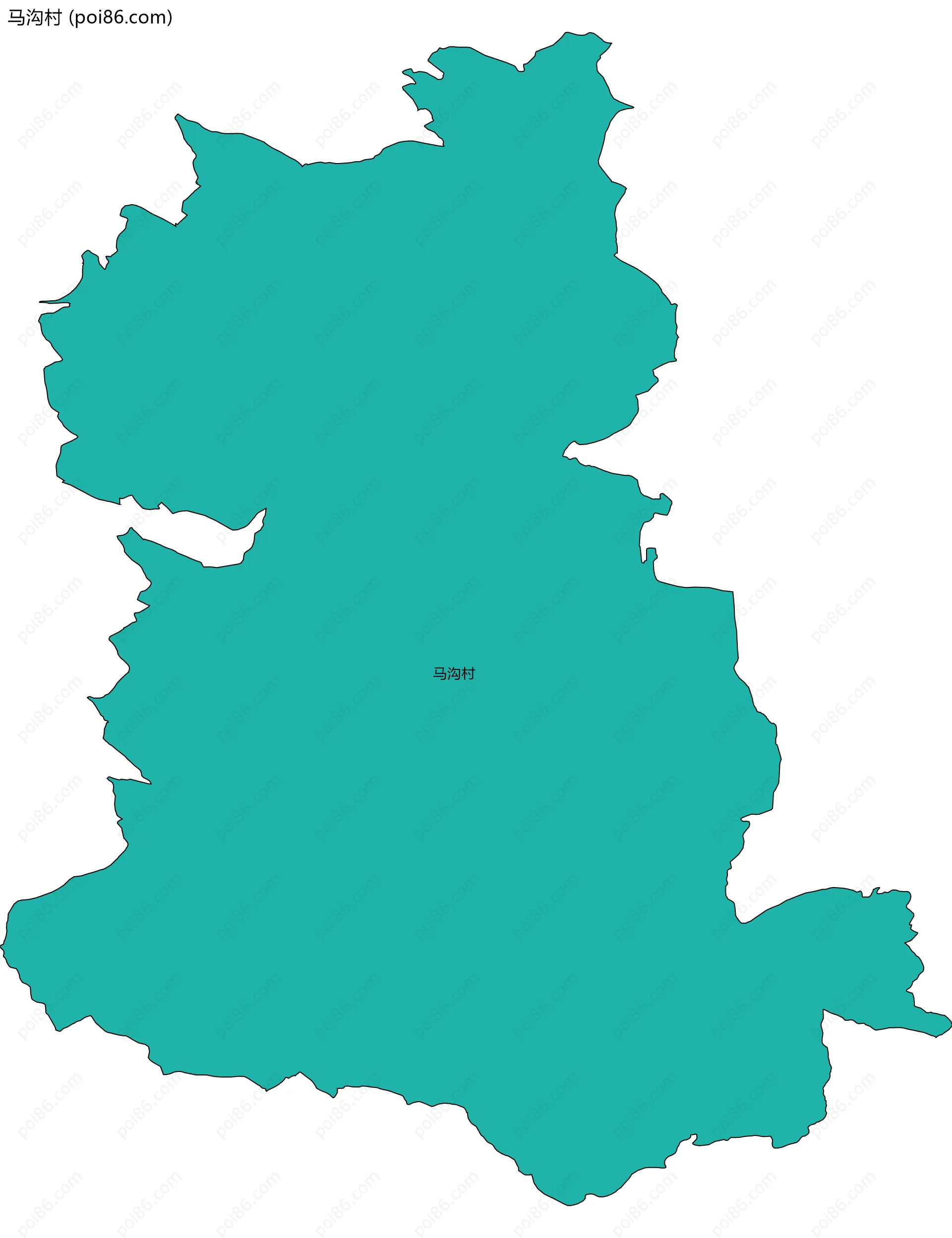 马沟村边界地图