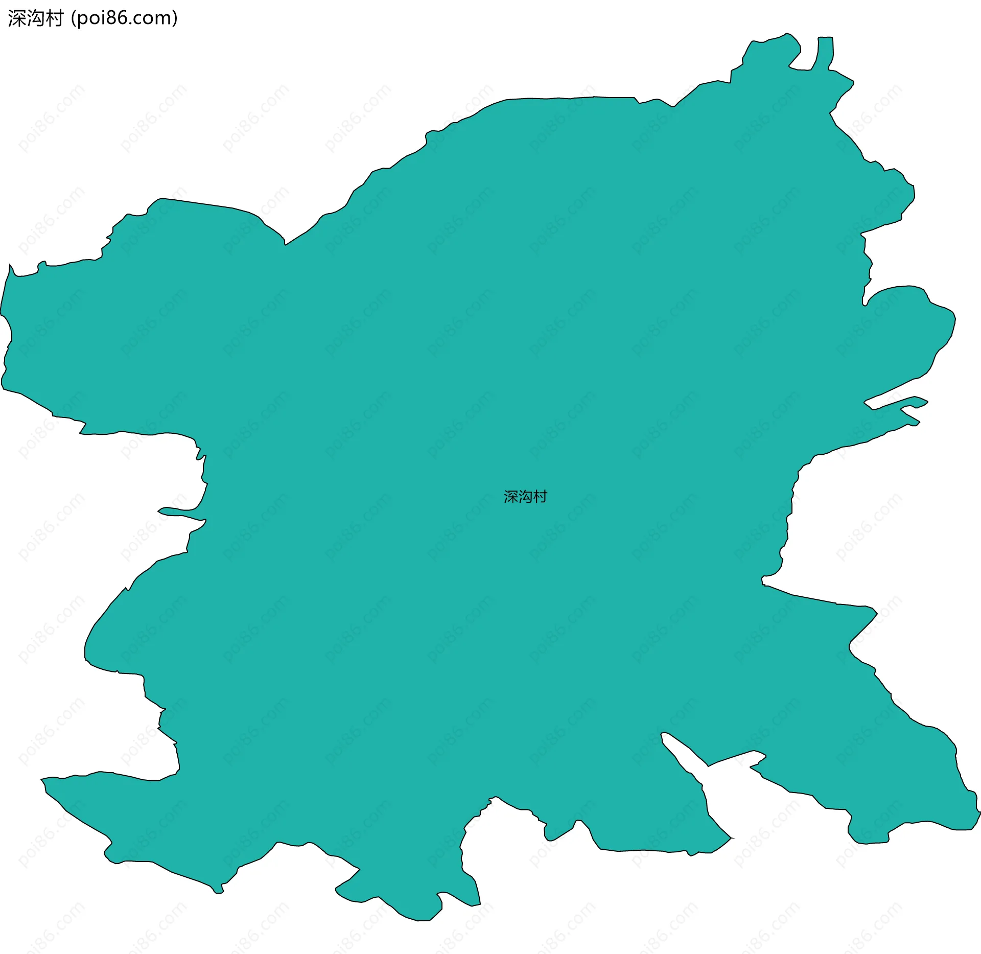 深沟村边界地图