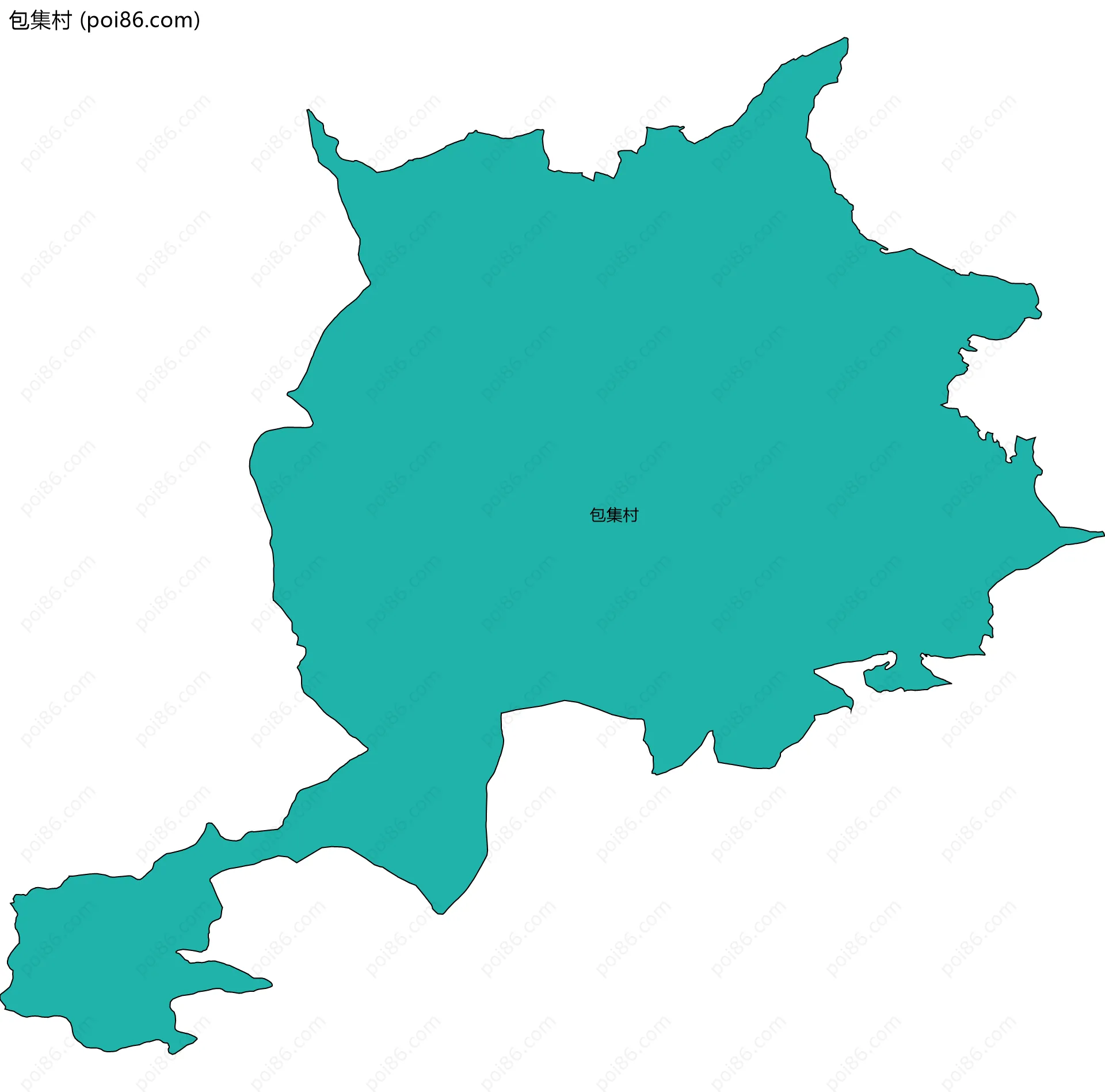 包集村边界地图