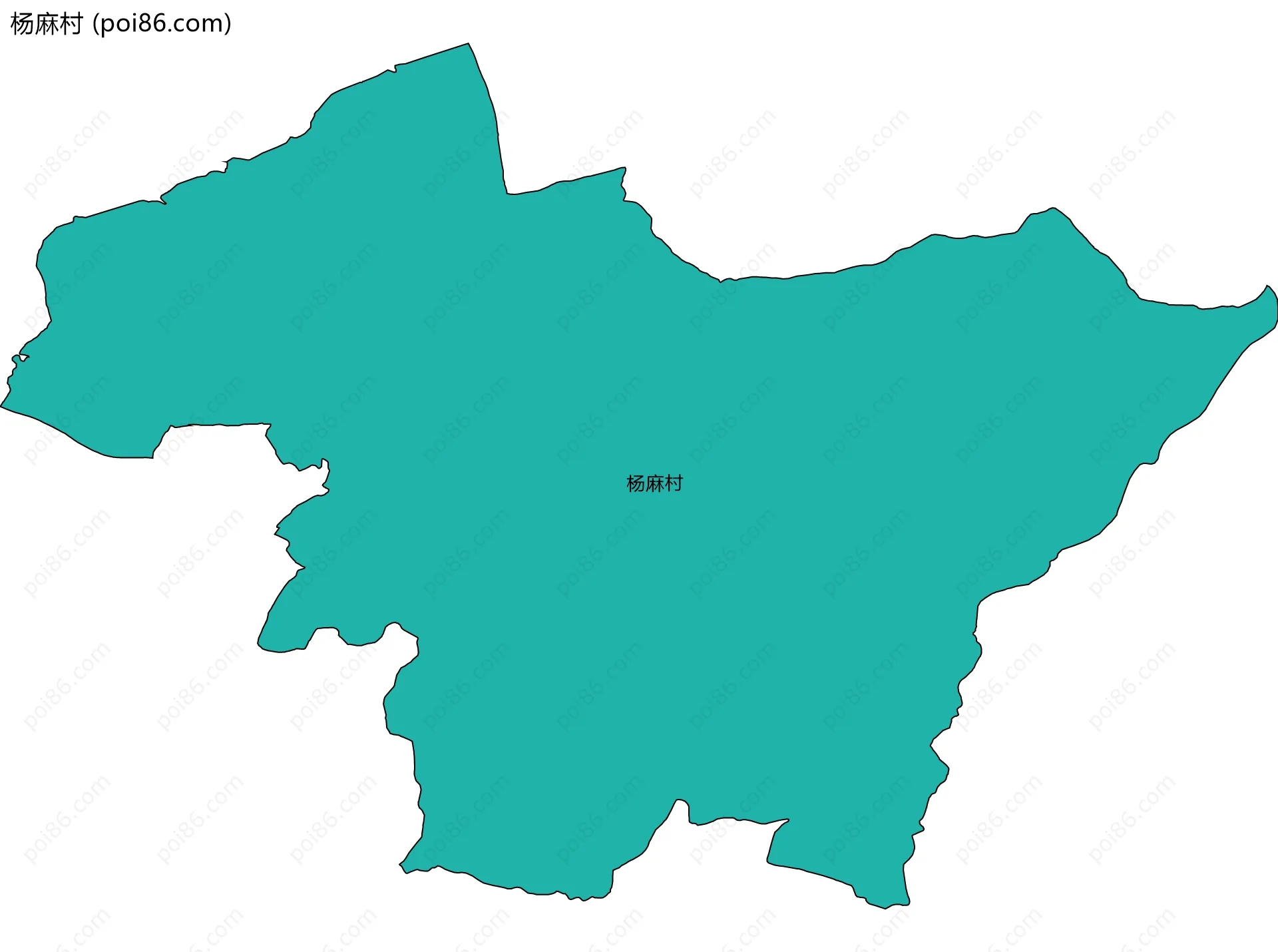 杨麻村边界地图