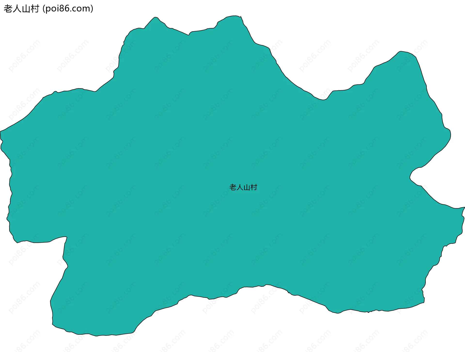 老人山村边界地图