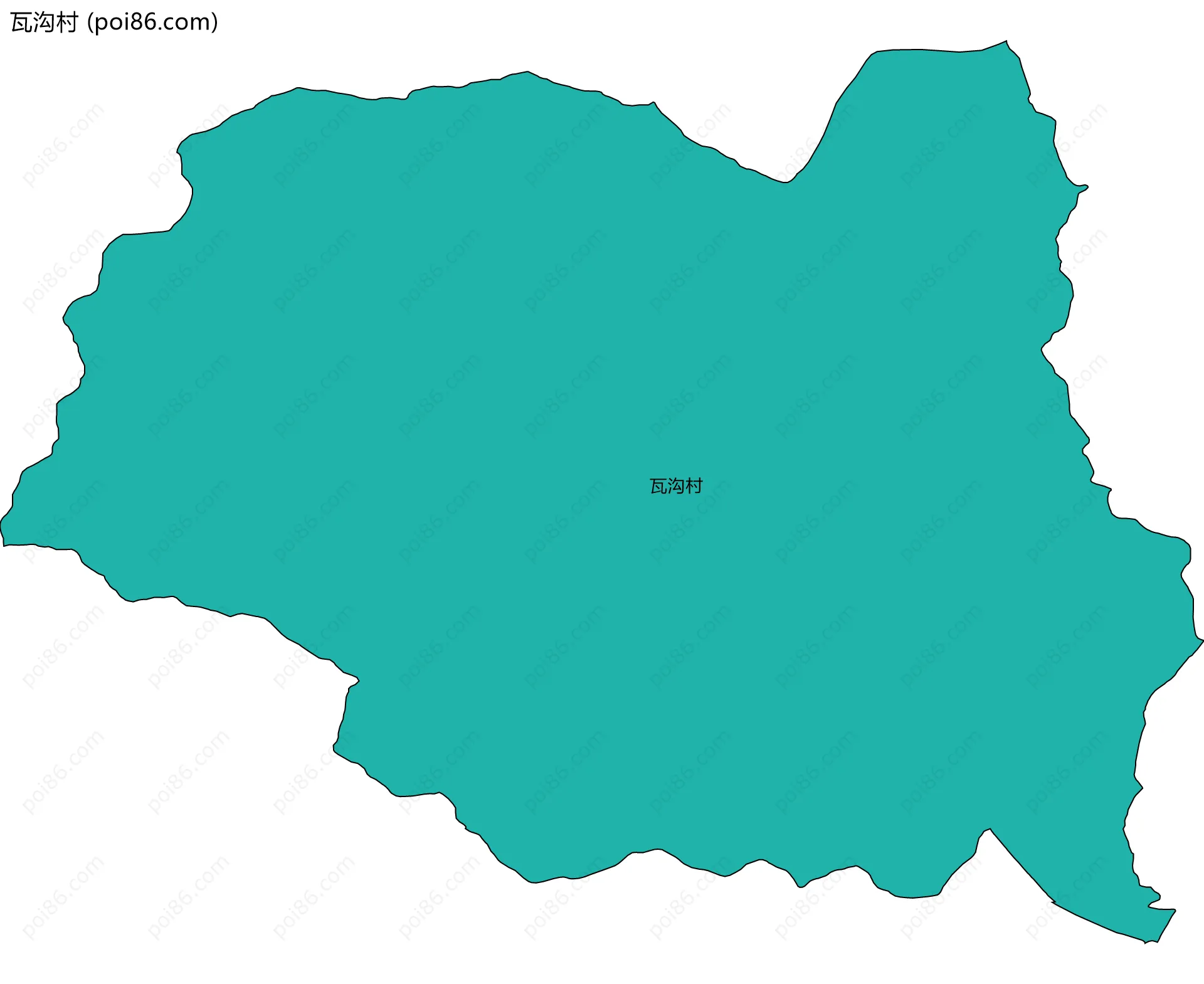 瓦沟村边界地图