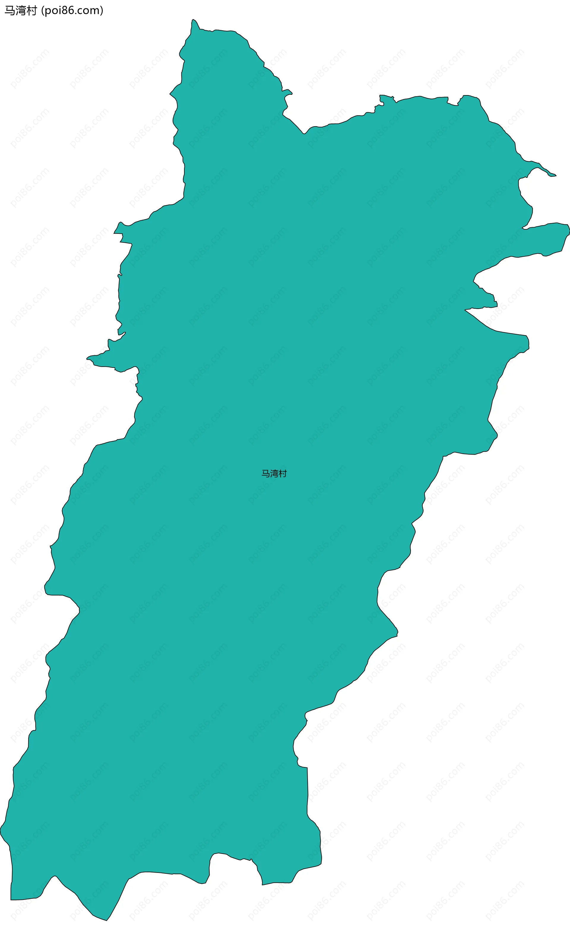 马湾村边界地图