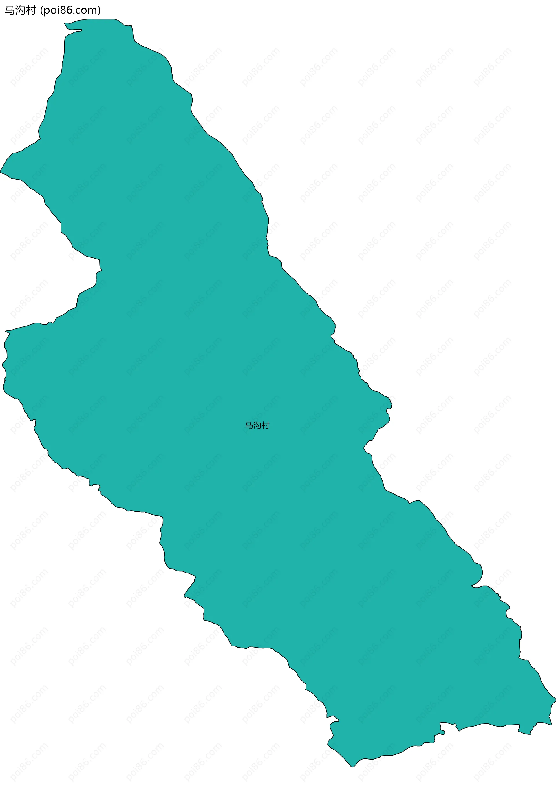 马沟村边界地图