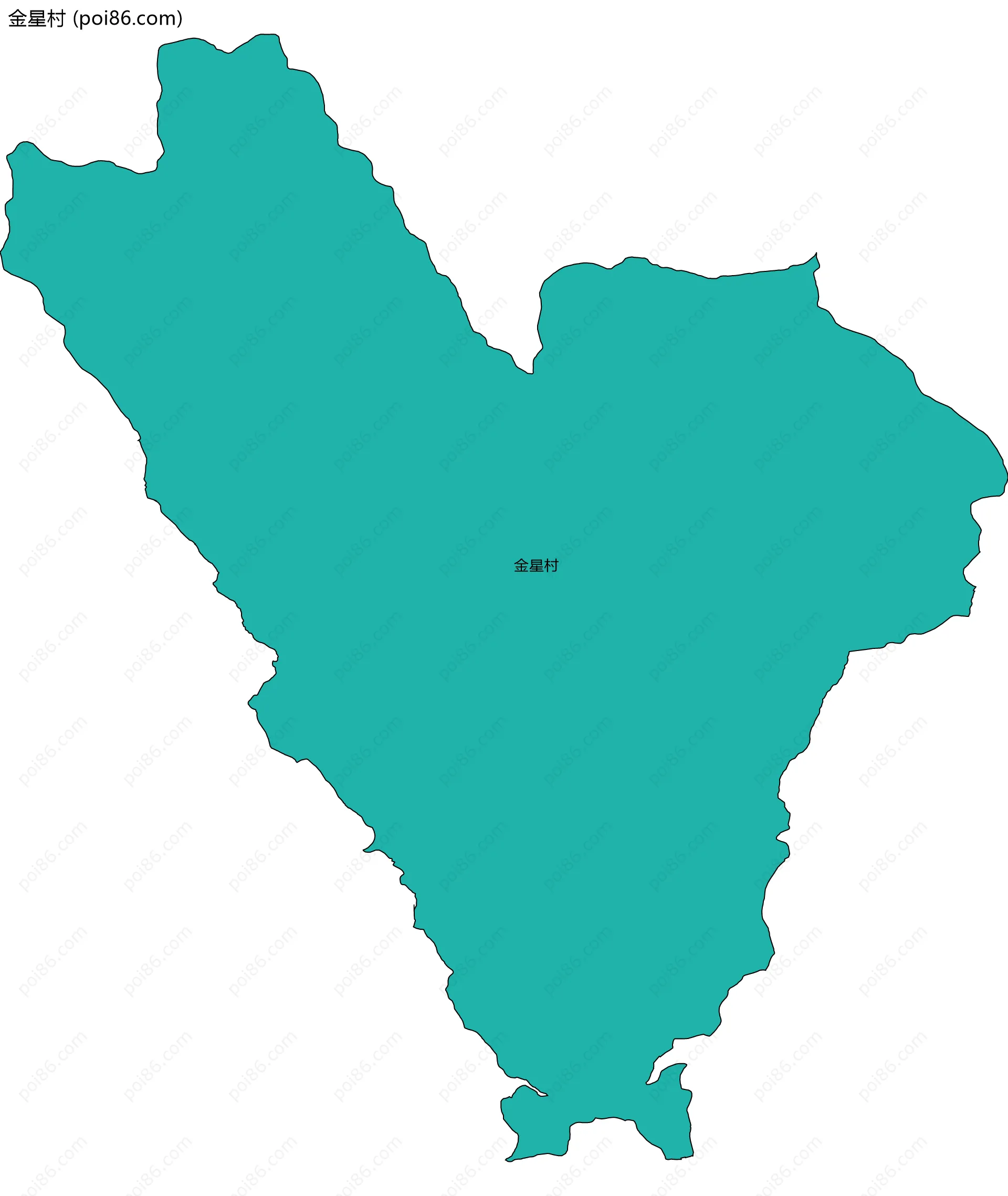 金星村边界地图