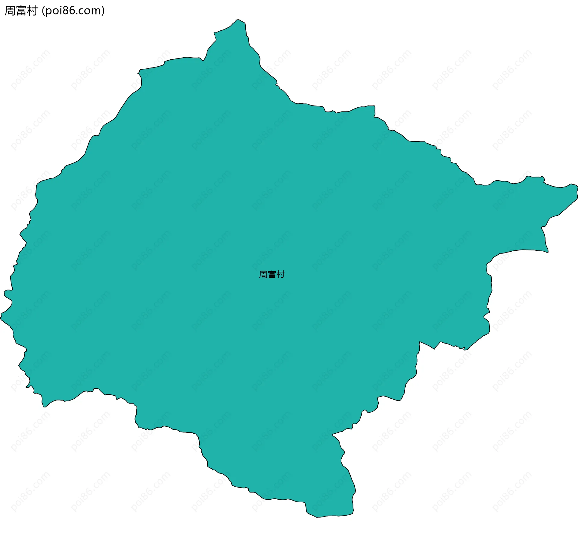 周富村边界地图