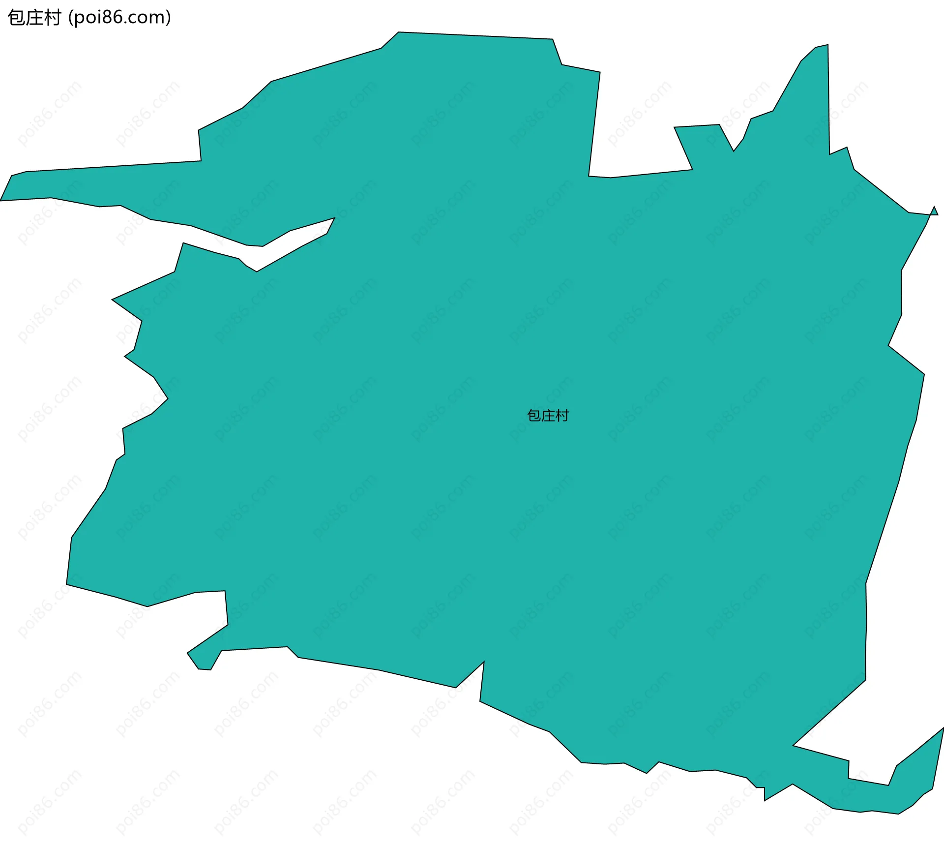 包庄村边界地图