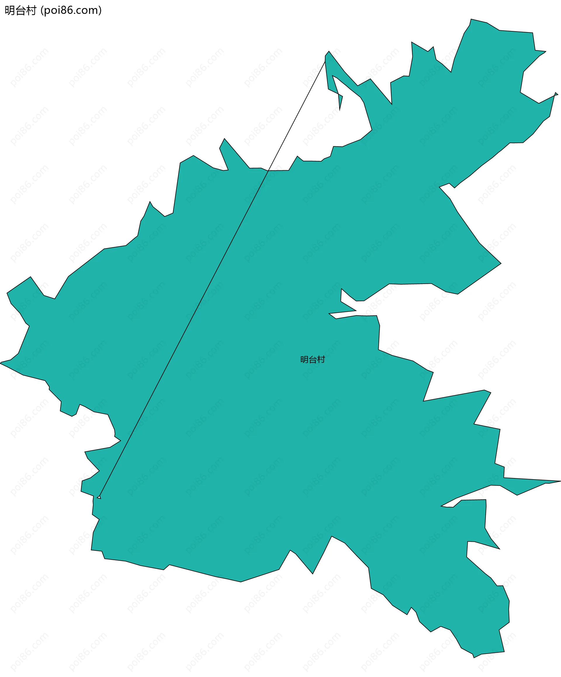 明台村边界地图