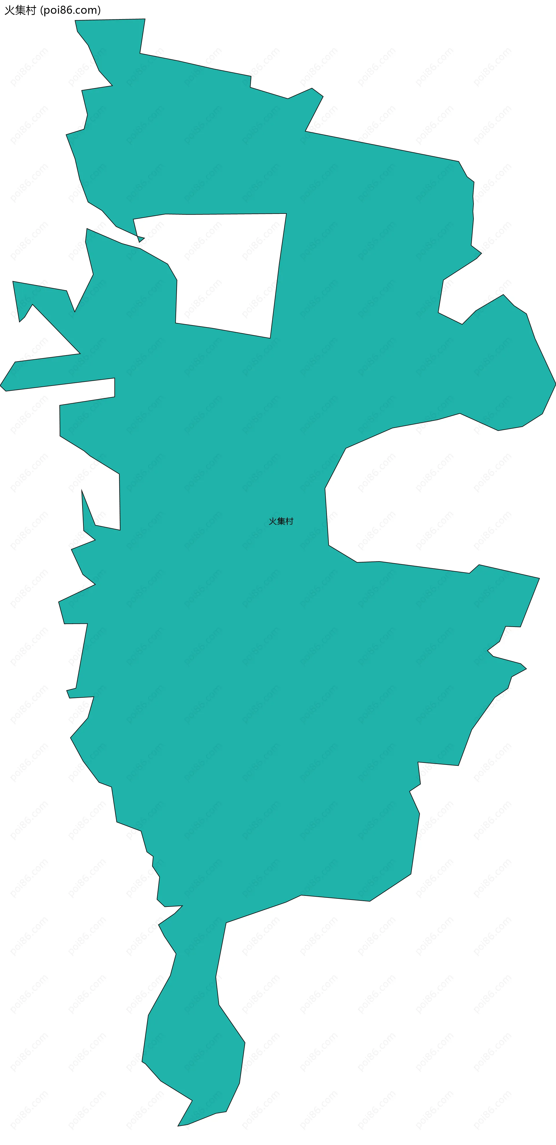 火集村边界地图