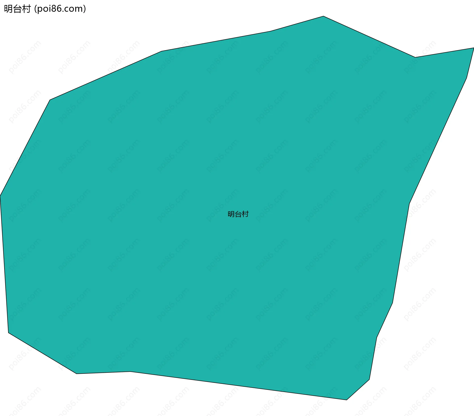 明台村边界地图