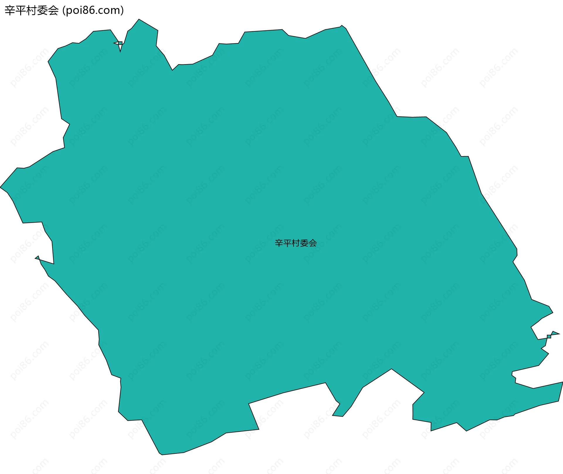 辛平村委会边界地图