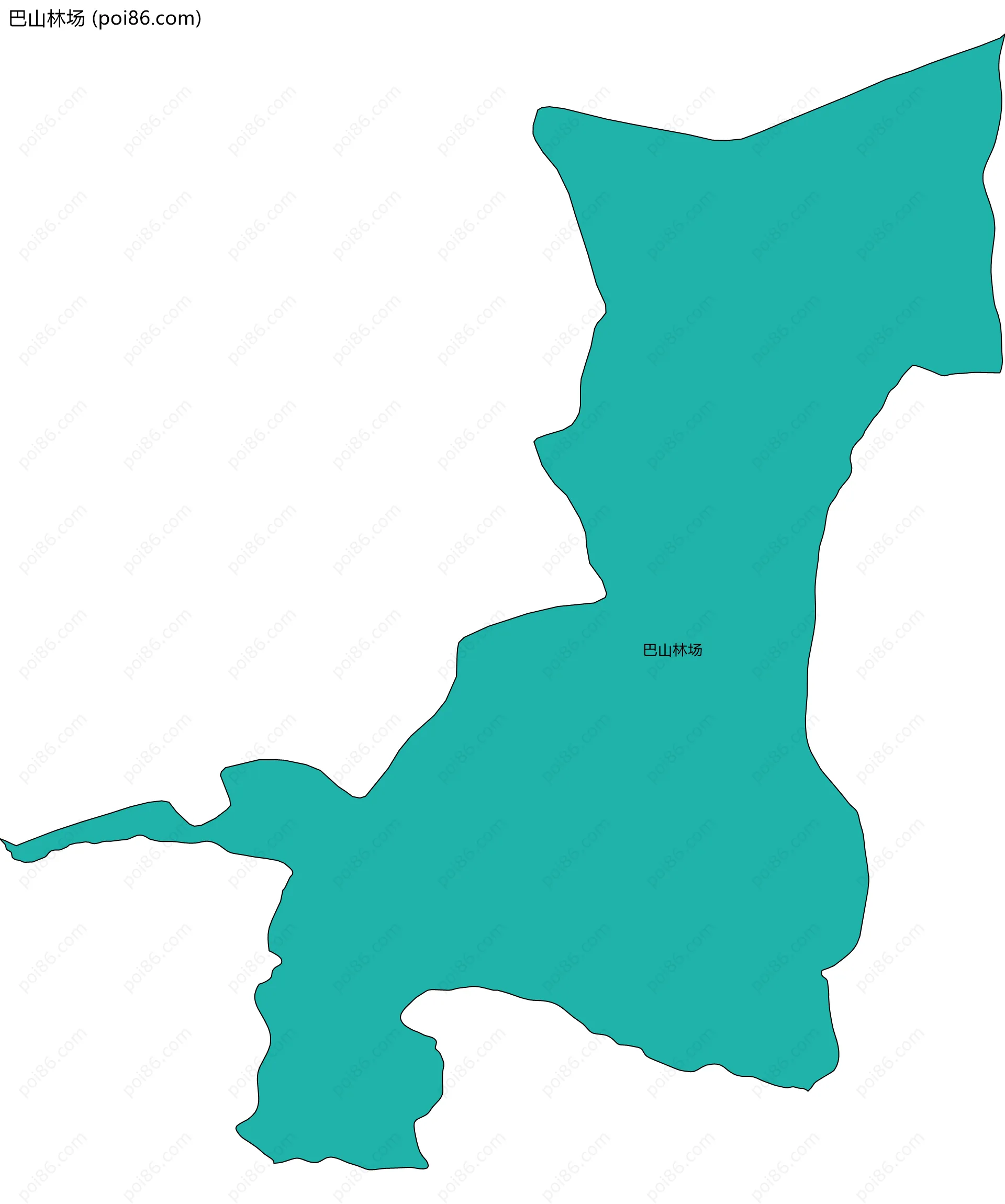 巴山林场边界地图