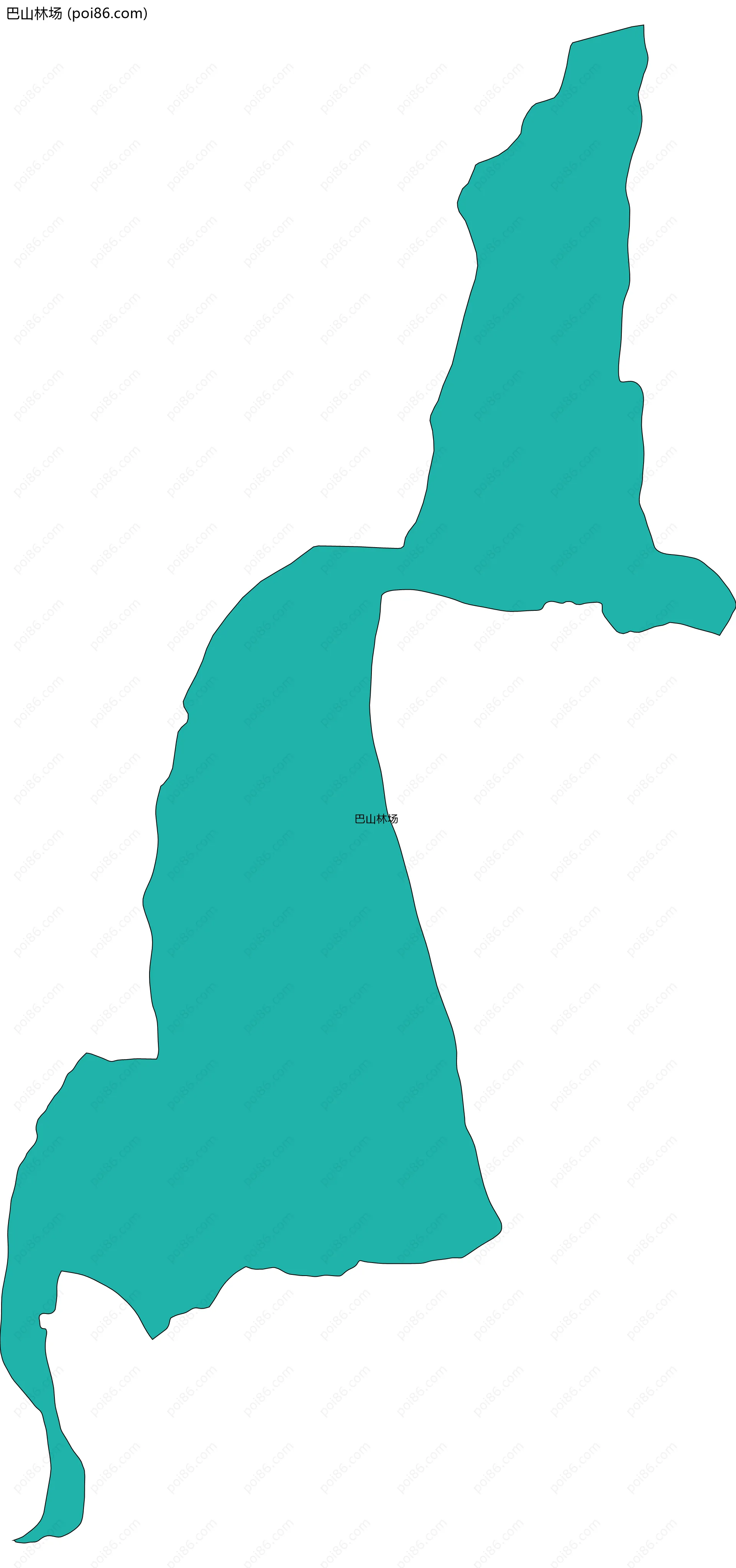 巴山林场边界地图
