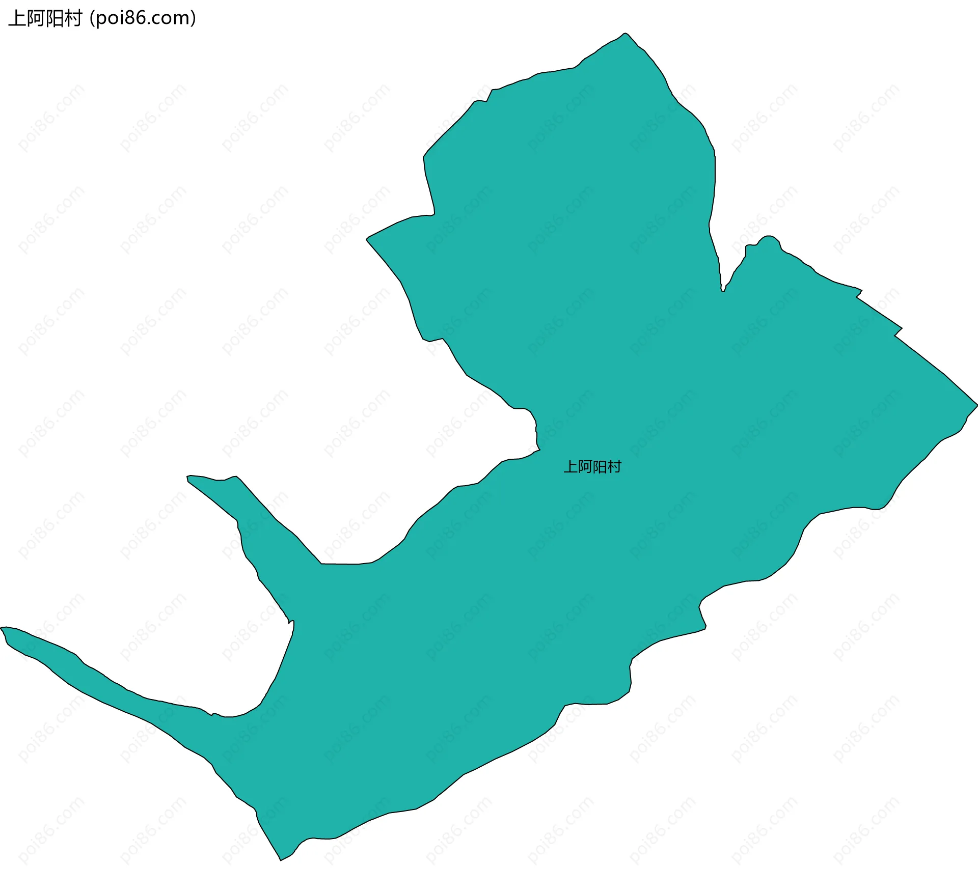 上阿阳村边界地图