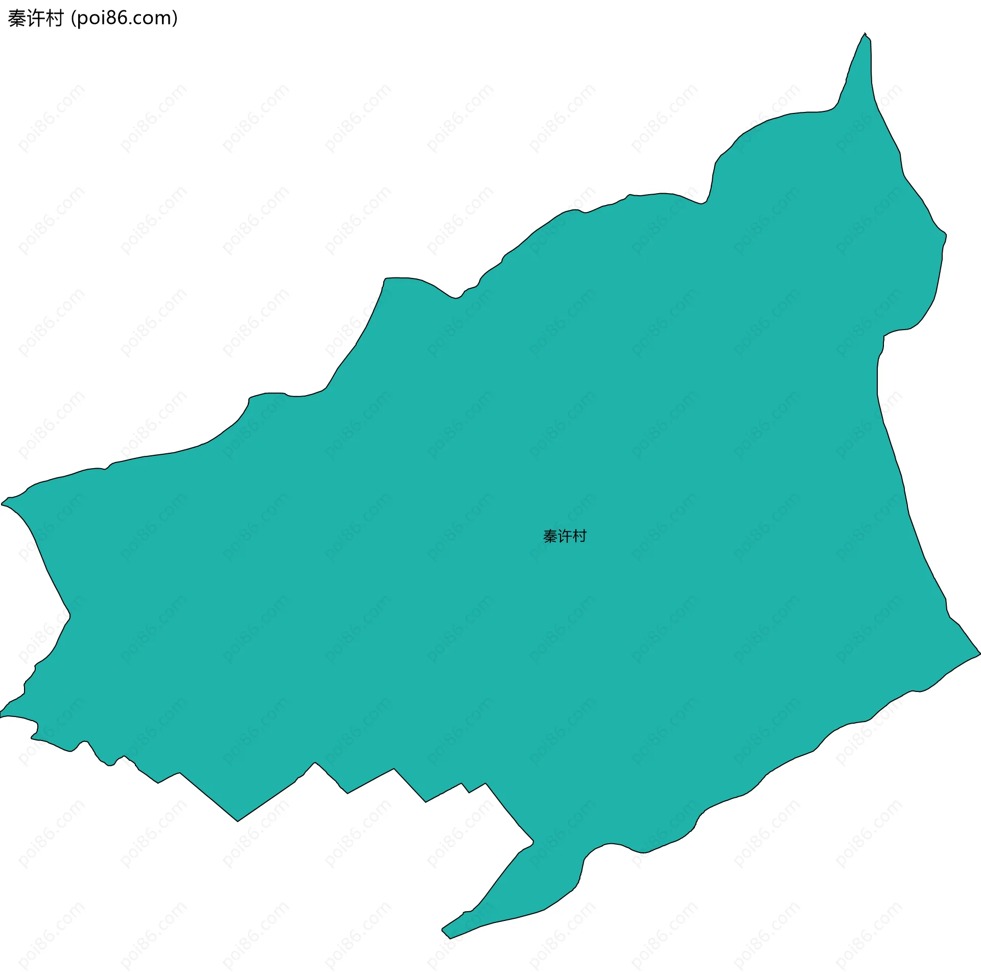 秦许村边界地图