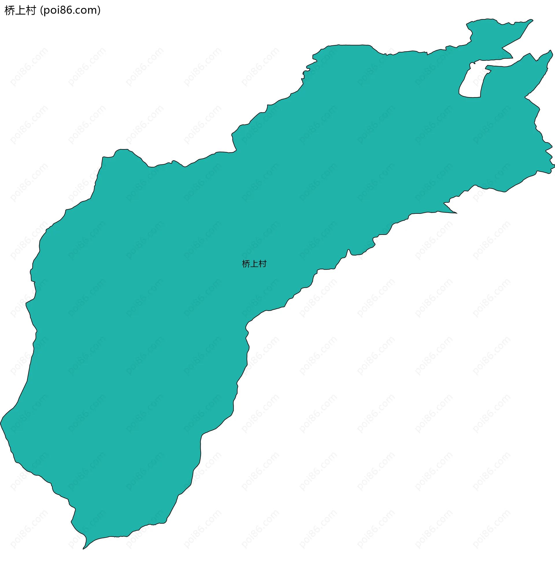 桥上村边界地图